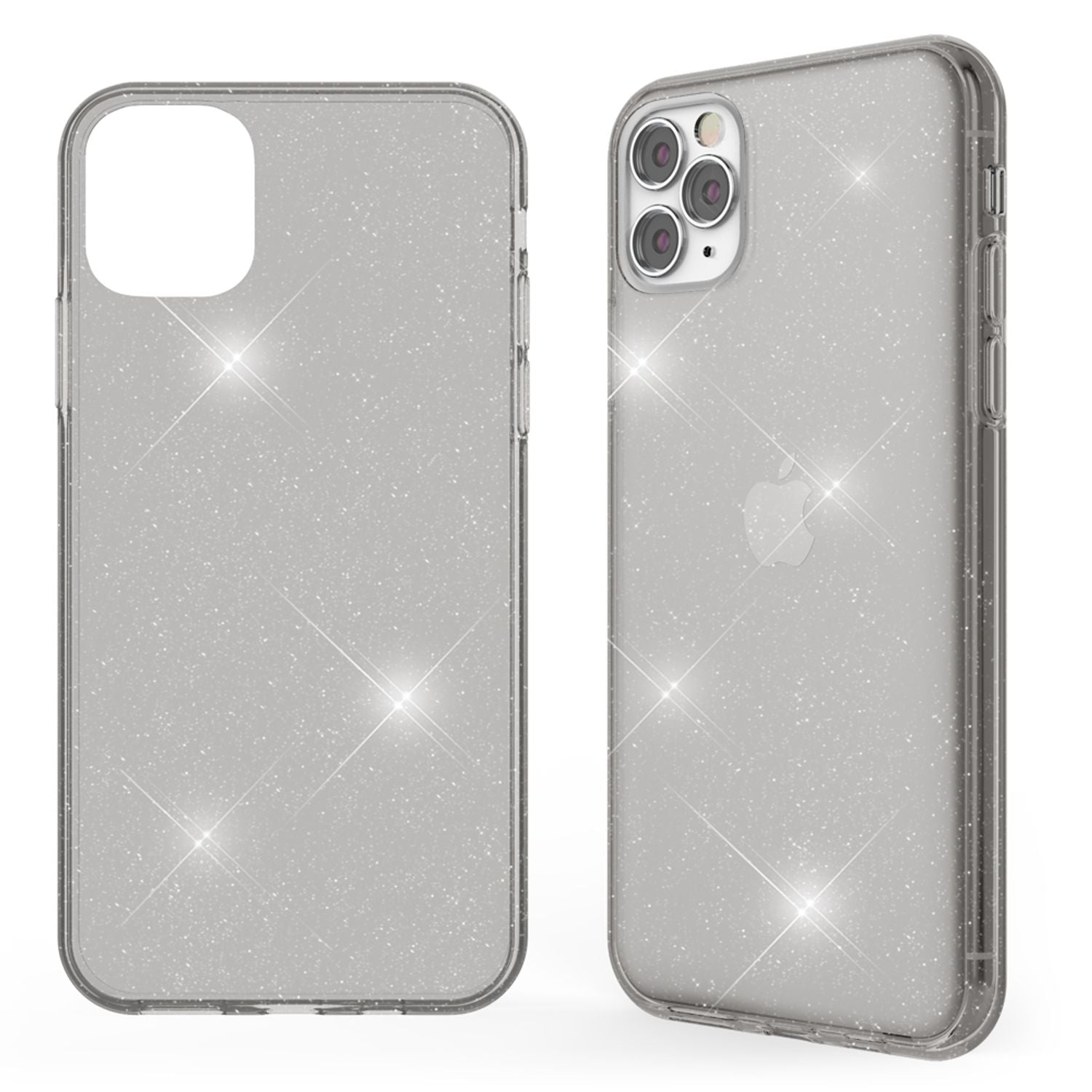 NALIA Glitzer Handy Hülle für iPhone 11 Pro Max, Schutz Case Cover Tasche Bumper