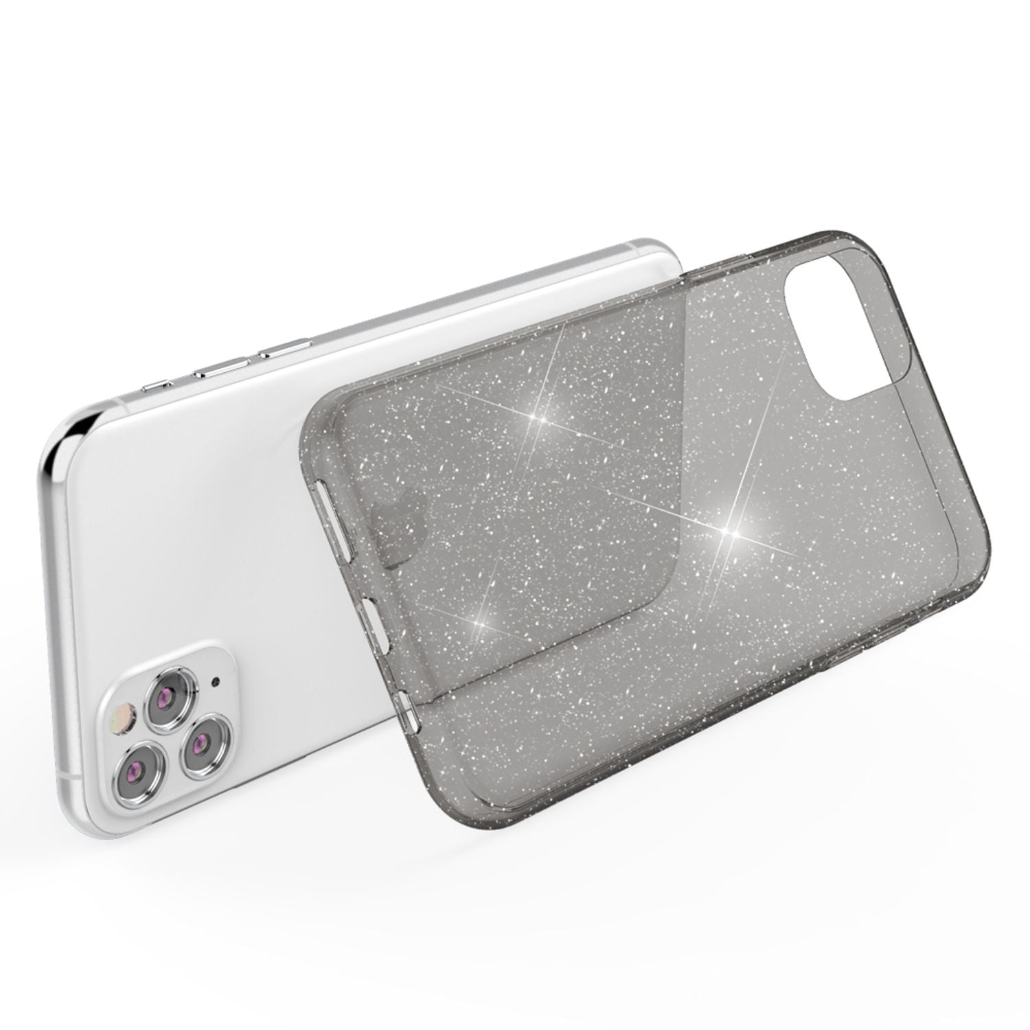 NALIA Glitzer Handy Hülle für iPhone 11 Pro, Schutz Case Cover Tasche Bumper