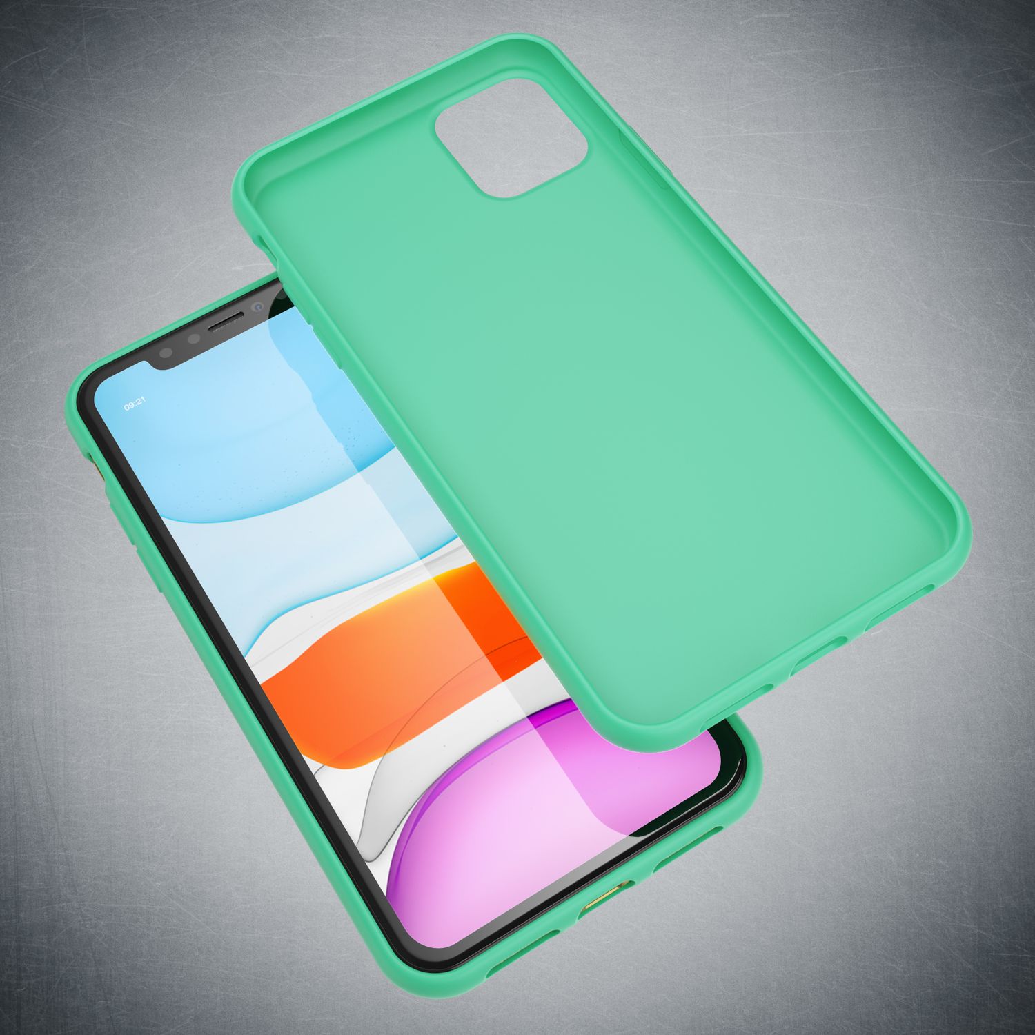 NALIA Neon Handy Hülle für iPhone 11, Soft case & Silikon Bumper Cover Schutz Grün NALIA Protective Hülle