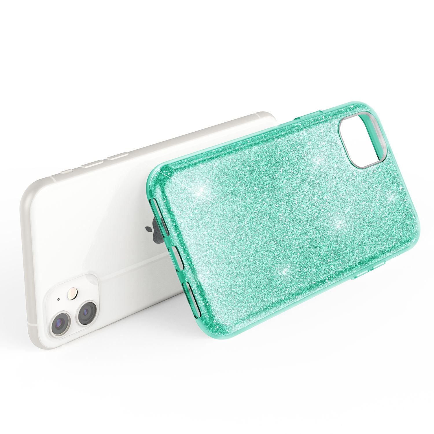 NALIA Glitzer Handyhülle kompatibel mit iPhone 11, Diamant Glitzer Handyhülle Bling Cover