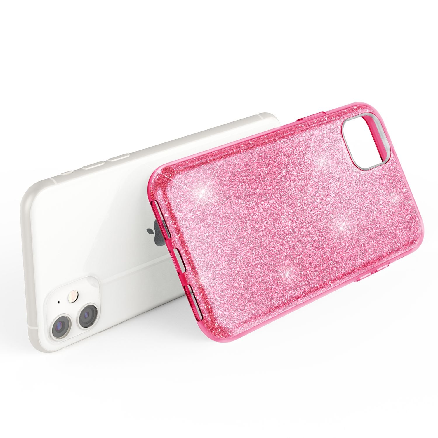 NALIA Glitzer Handyhülle kompatibel mit iPhone 11, Diamant Glitzer Handyhülle Bling Cover