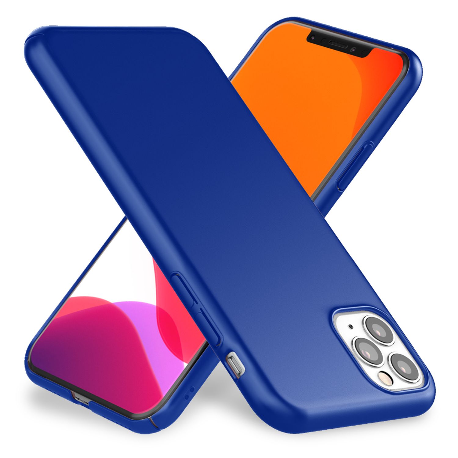 NALIA Handyhülle für iPhone 11 Pro, Schutz Case Cover Tasche Bumper Etui Schale Blau NALIA SlimFit Hülle