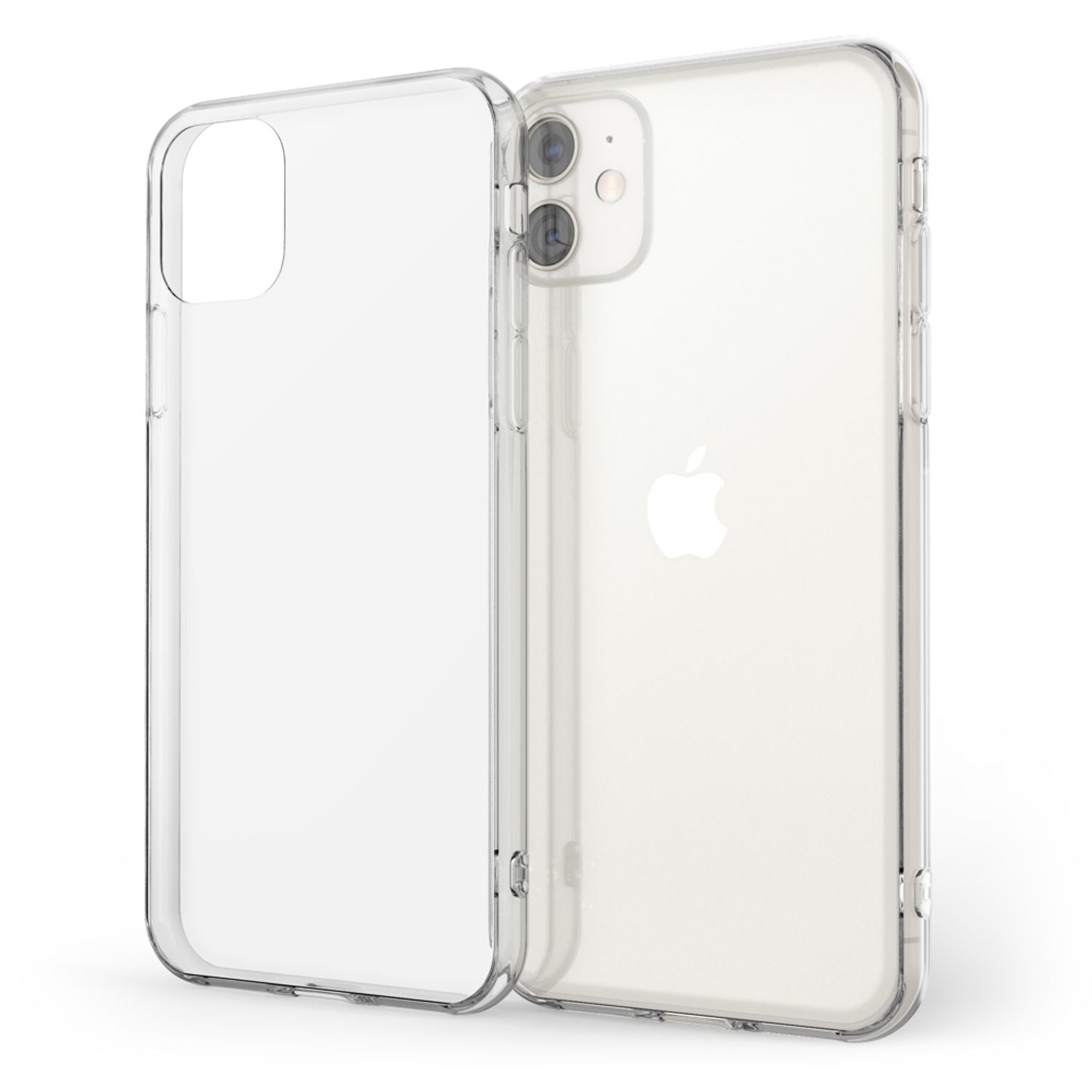 NALIA Hartglas Handy Hülle für iPhone 11, Durchsichtiges Hardcase Cover Tasche Default Title NALIA Transparente Hülle