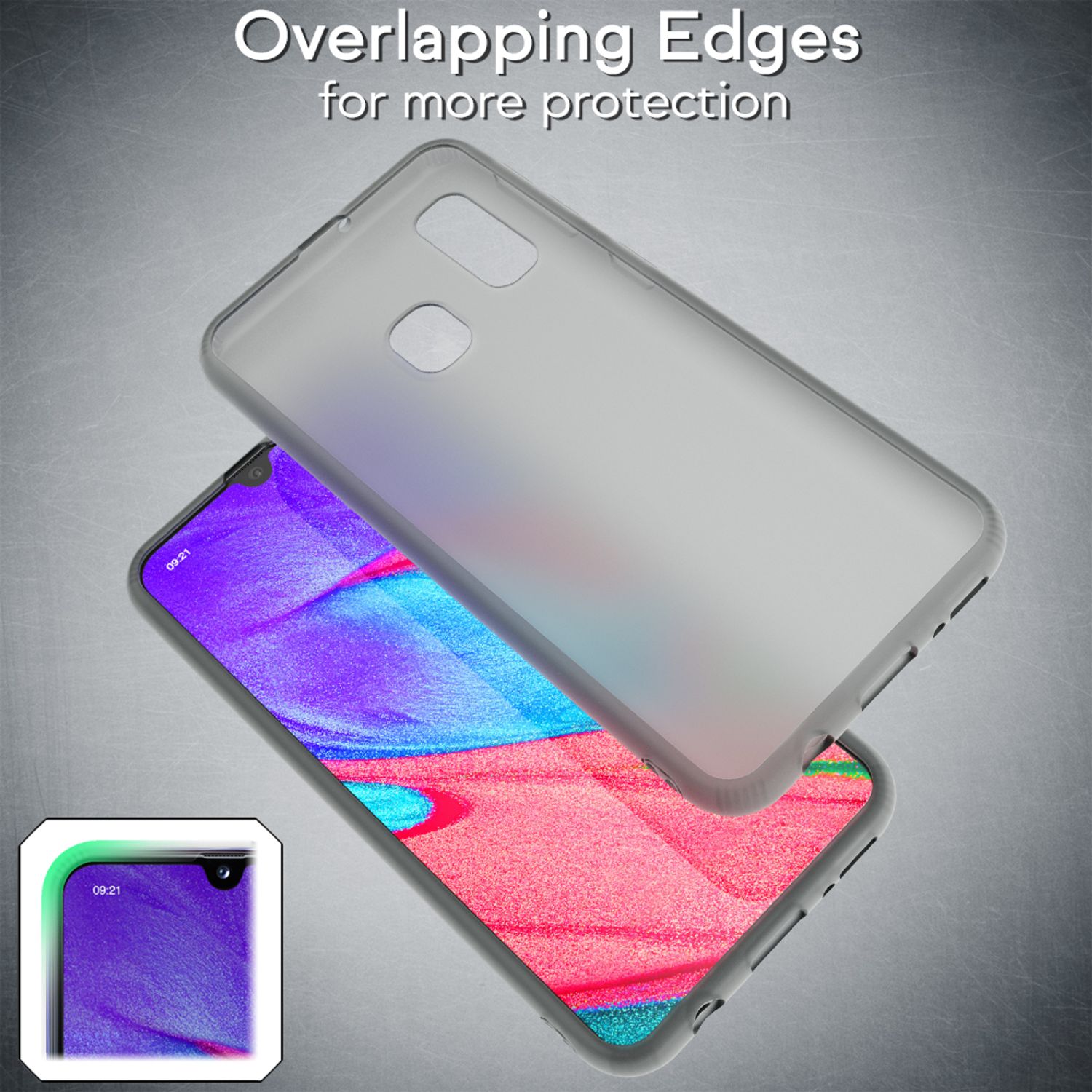 NALIA Handy Handyhülle für Samsung Galaxy A20e, Slim Schutz Tasche Case Bumper Etui NALIA