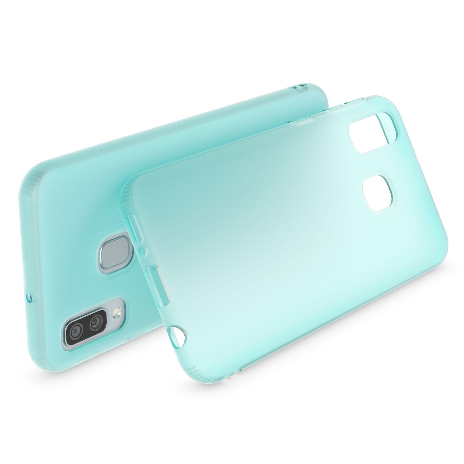 NALIA Handy Handyhülle für Samsung Galaxy A20e, Slim Schutz Tasche Case Bumper Etui Weiß NALIA