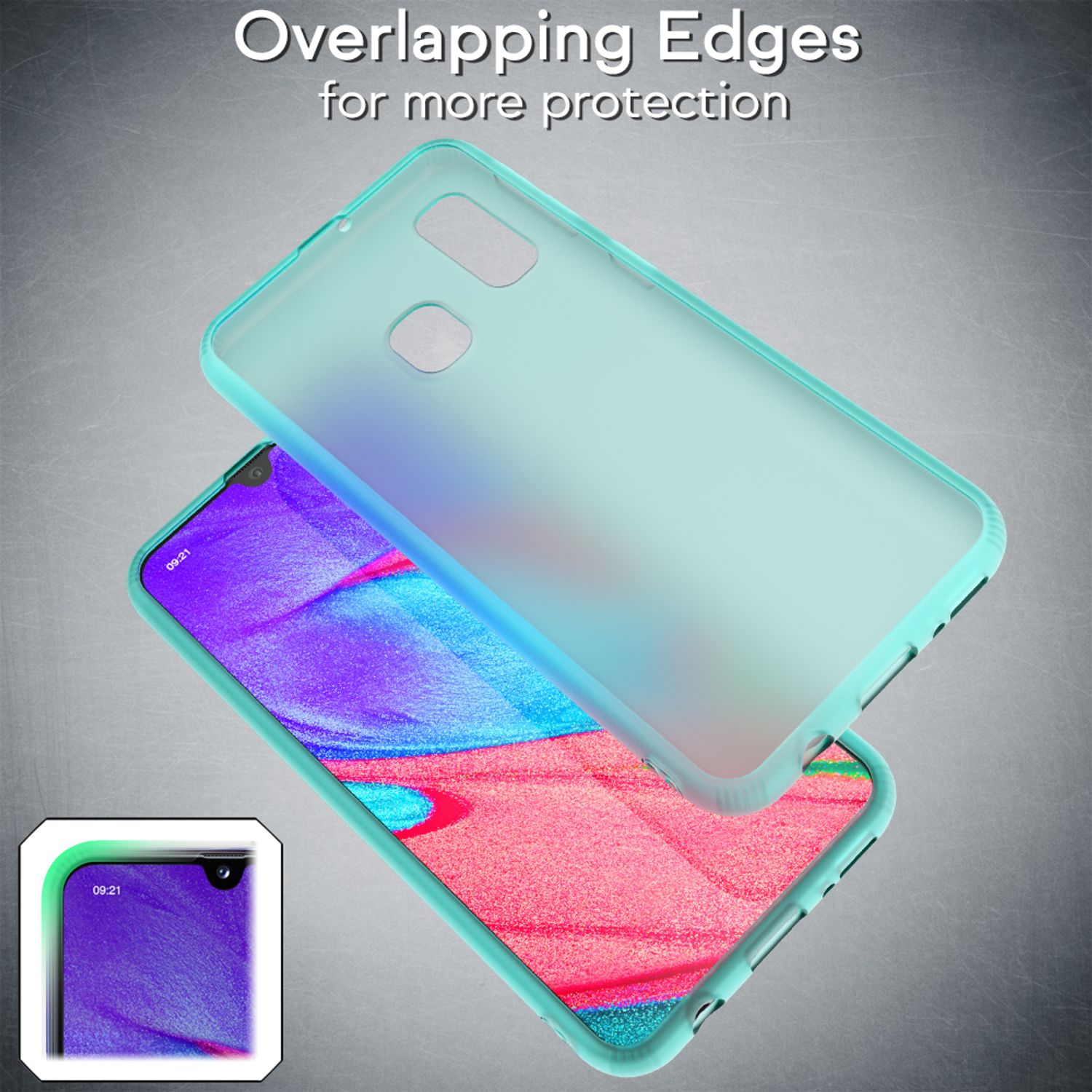 NALIA Handy Handyhülle für Samsung Galaxy A20e, Slim Schutz Tasche Case Bumper Etui Weiß NALIA