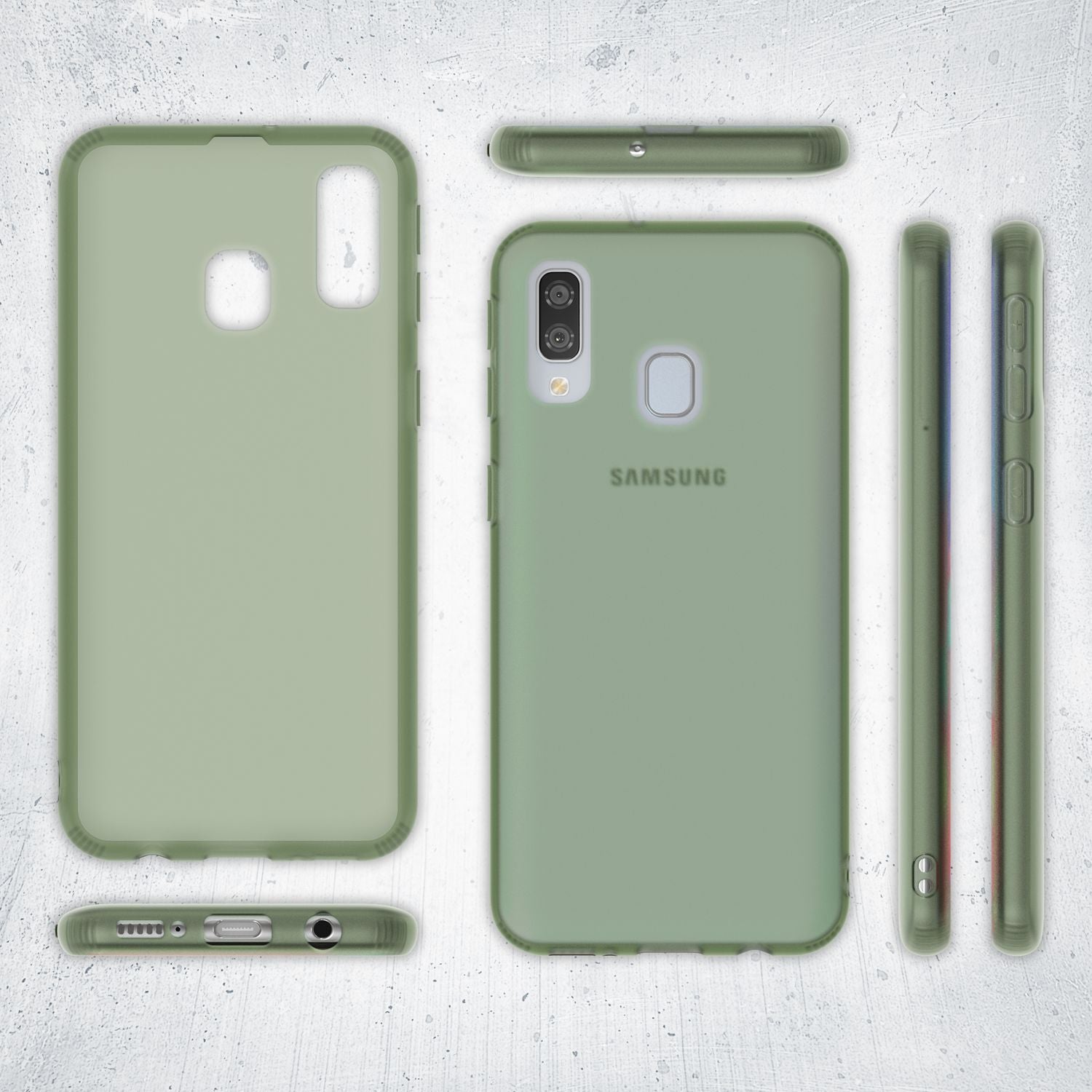 NALIA Handy Handyhülle für Samsung Galaxy A20e, Slim Schutz Tasche Case Bumper Etui Pink NALIA