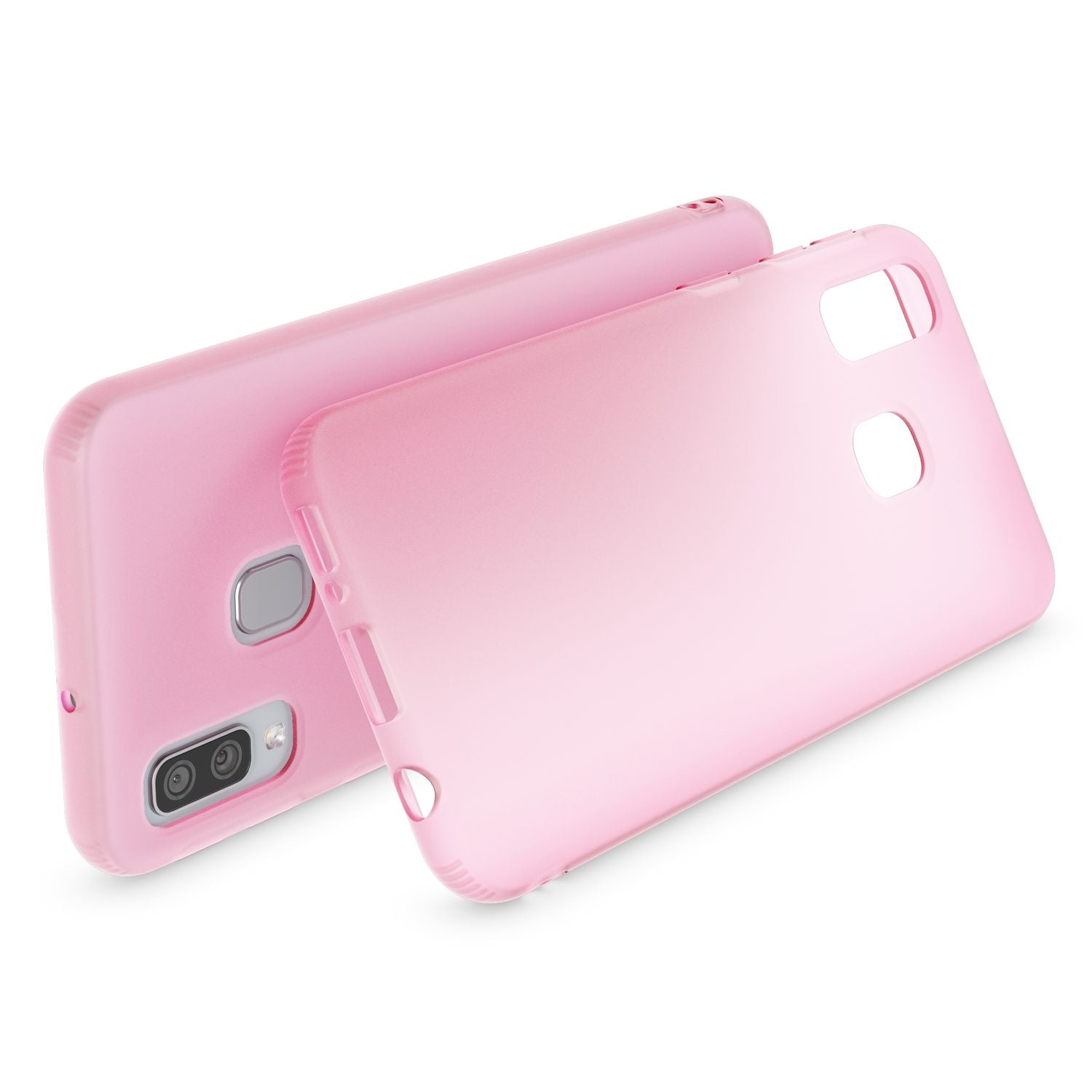 NALIA Handy Handyhülle für Samsung Galaxy A40, Slim Schutz Tasche Case Bumper Etui Pink NALIA