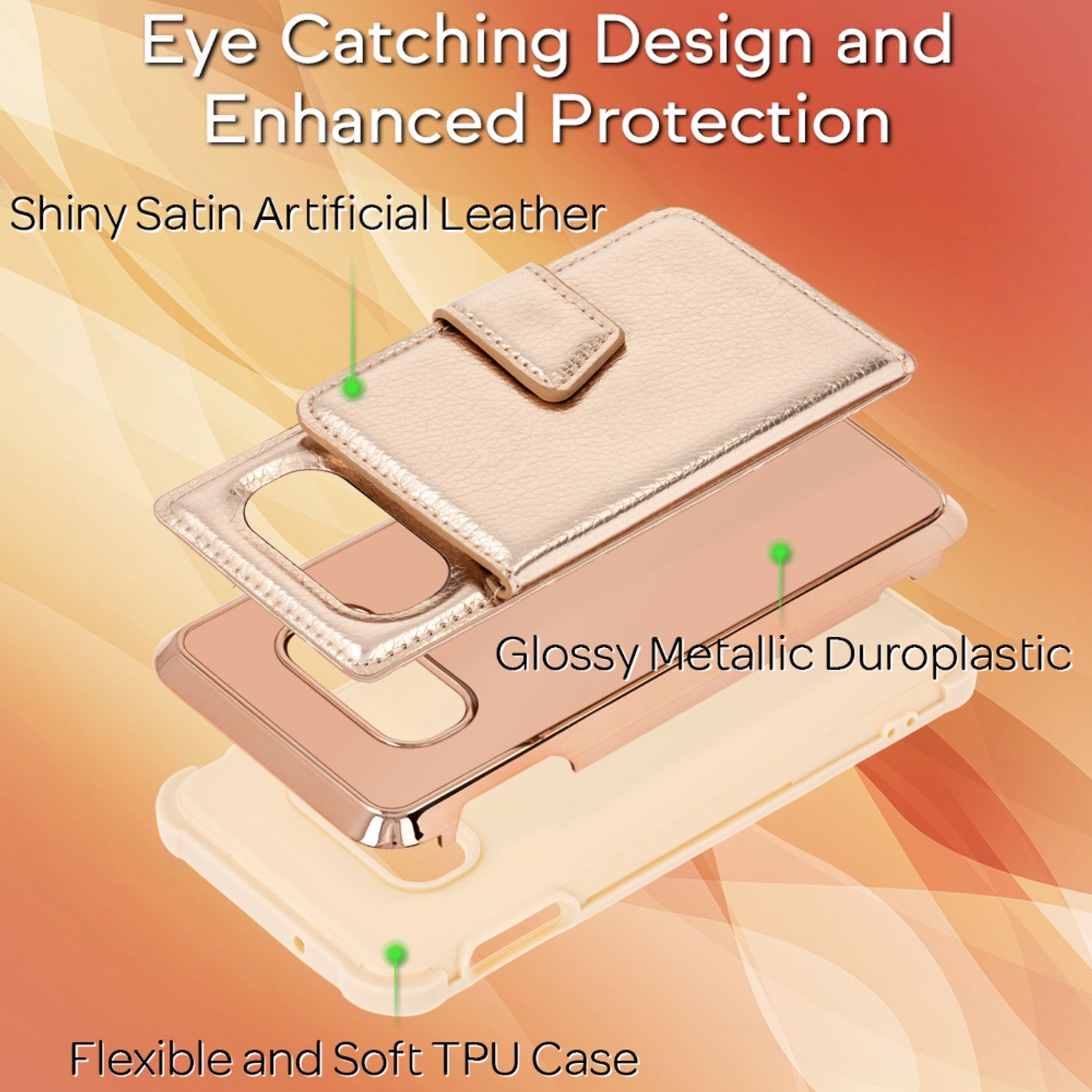 NALIA Schutz Handyhülle für Samsung Galaxy S10e Spiegel Kunst Leder Etui Handy Tasche Pink NALIA