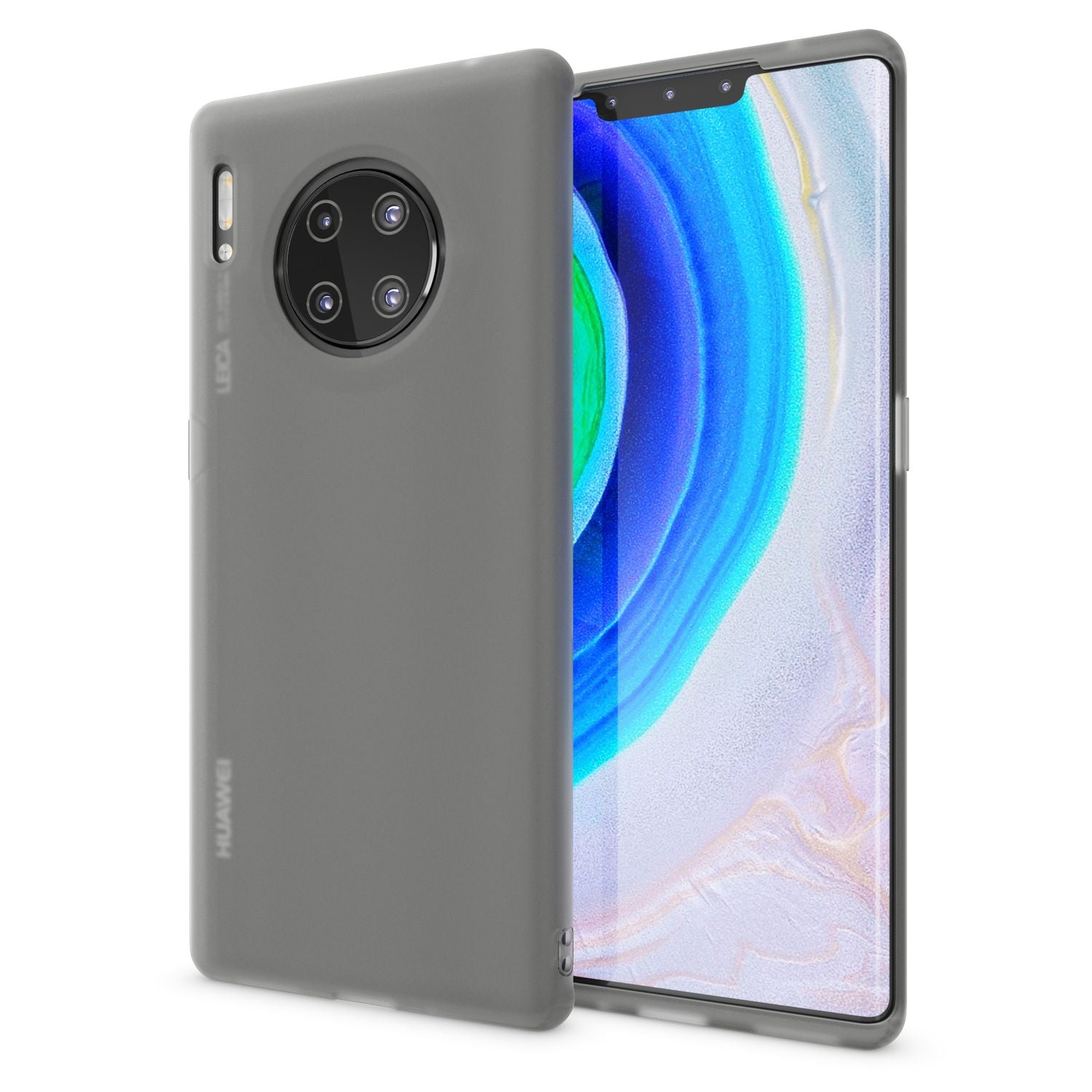 NALIA Handy Handyhülle für Huawei Mate 30 Pro, Slim Schutz Tasche Case Bumper Etui Schwarz NALIA