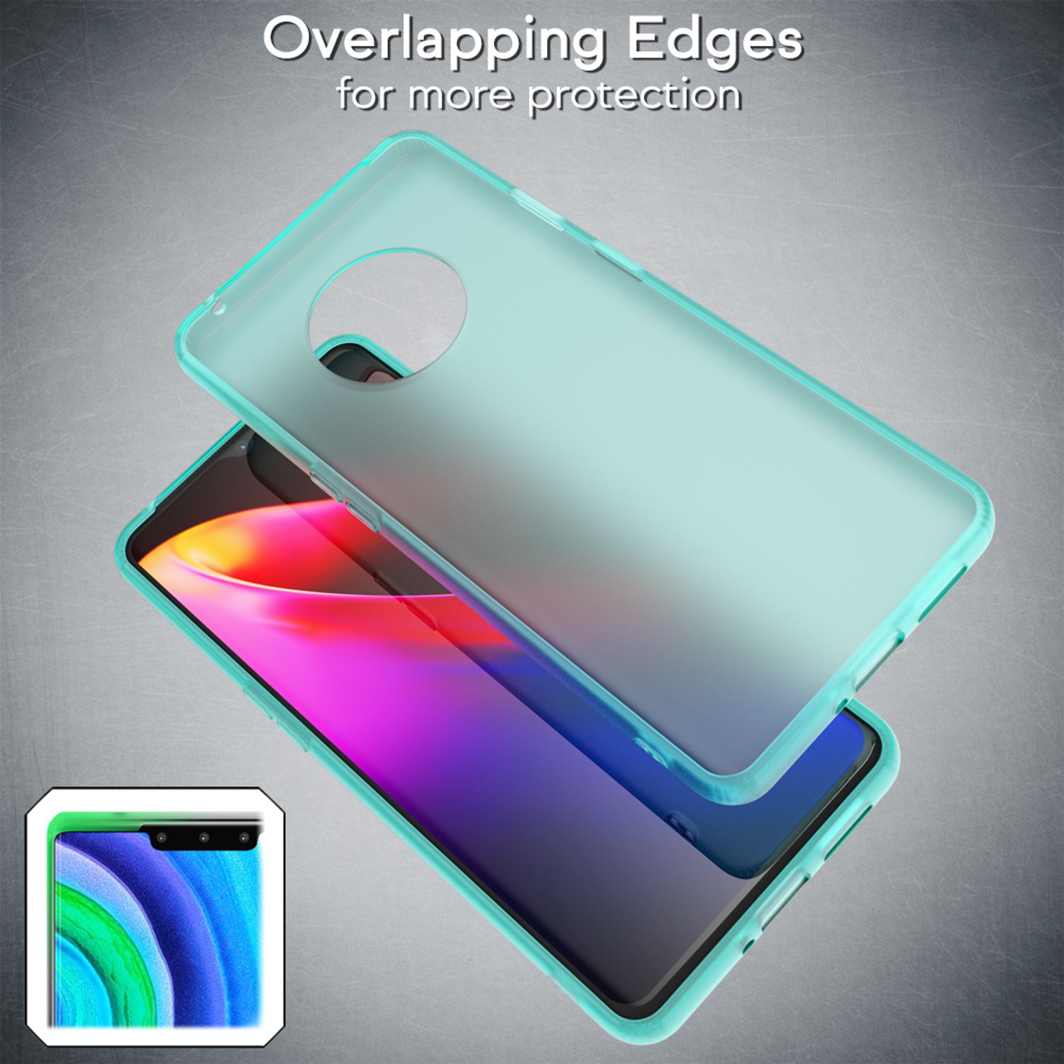 NALIA Handy Handyhülle für Huawei Mate 30 Pro, Slim Schutz Tasche Case Bumper Etui Weiß NALIA SlimFit Hülle