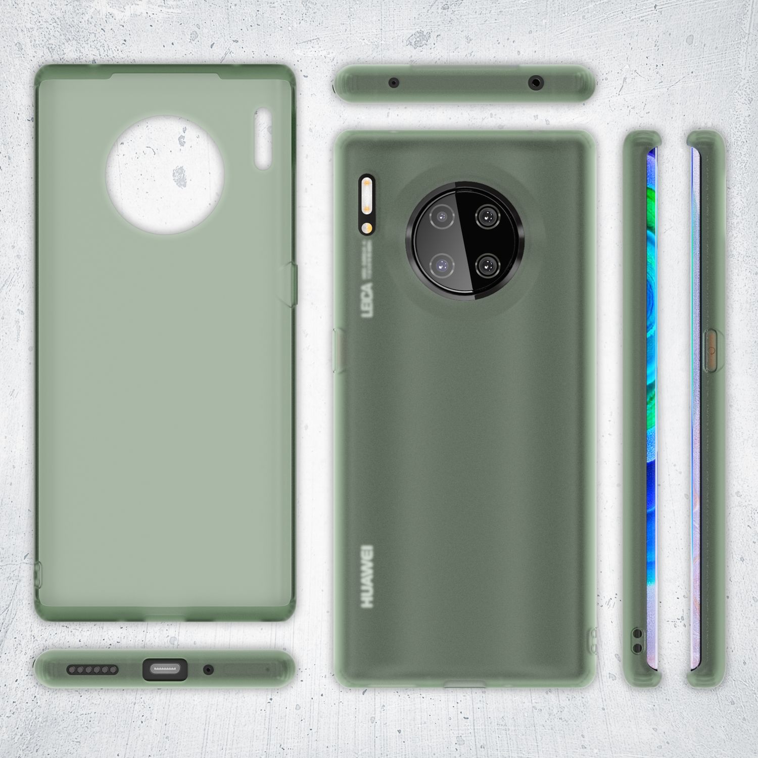 NALIA Handy Handyhülle für Huawei Mate 30 Pro, Slim Schutz Tasche Case Bumper Etui Pink NALIA SlimFit Hülle
