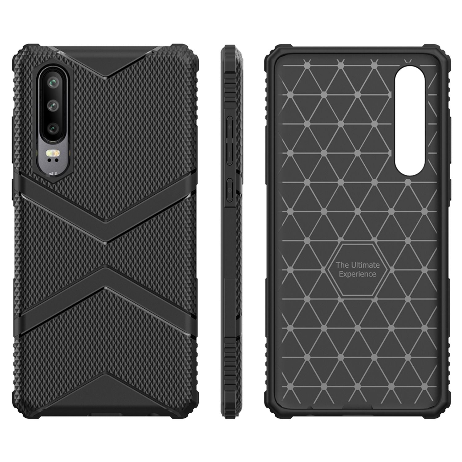 NALIA Silikonhülle Huawei P30 Case slim Schutzhülle stoßfest Schwarz NALIA Protective Hülle