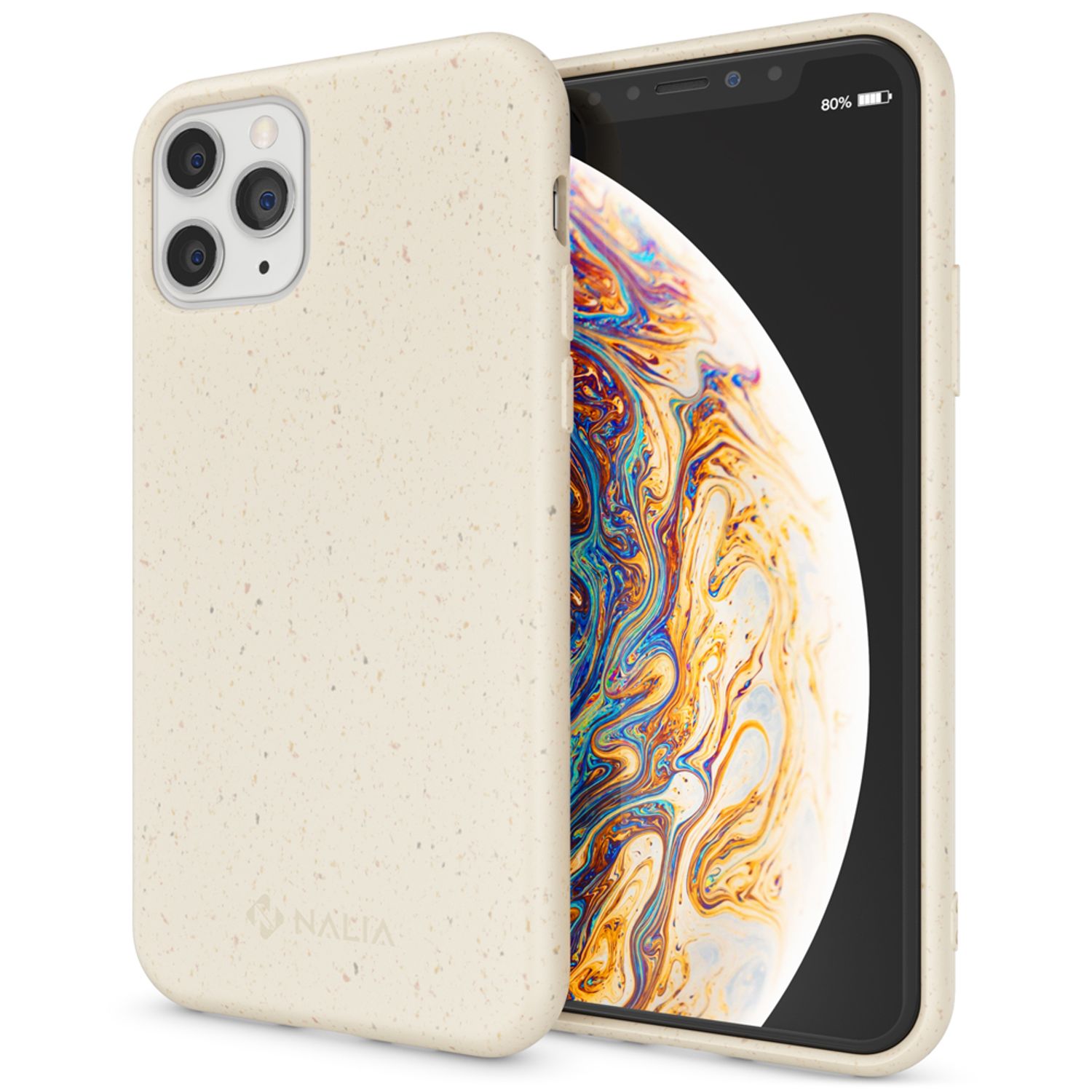 NALIA Bio Handy Hülle für iPhone 11 Pro, Nachhaltige Abbaubar Vegan Case Cover
