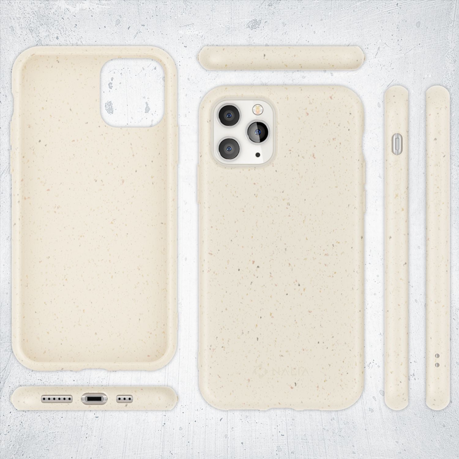 NALIA Bio Handy Hülle für iPhone 11 Pro, Nachhaltige Abbaubar Vegan Case Cover