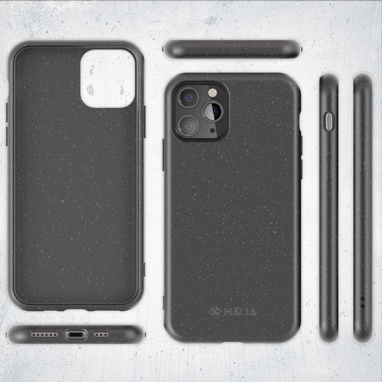 NALIA Bio Handy Hülle für iPhone 11 Pro, Nachhaltige Abbaubar Vegan Case Cover