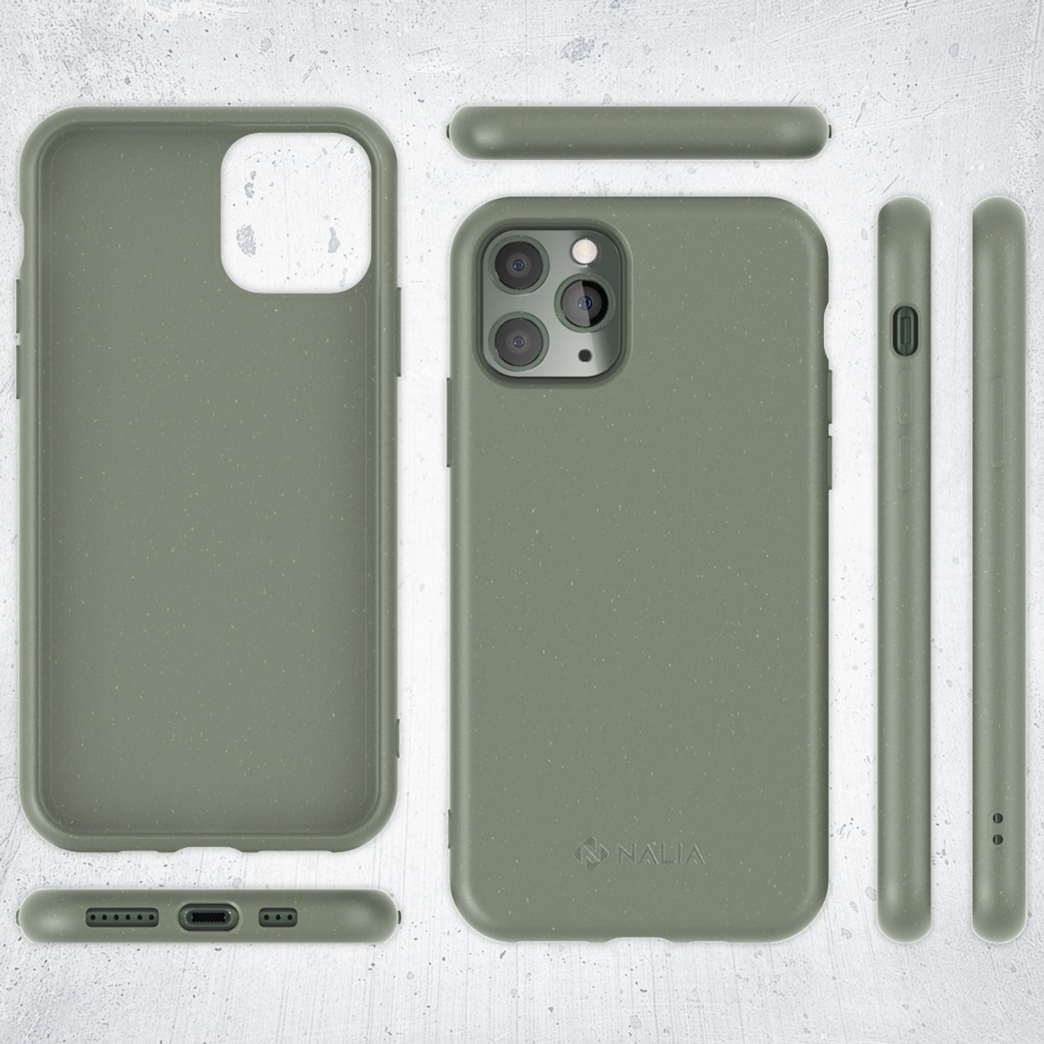 NALIA Bio Handy Hülle für iPhone 11 Pro Max, Nachhaltig Abbaubar Öko Case Cover