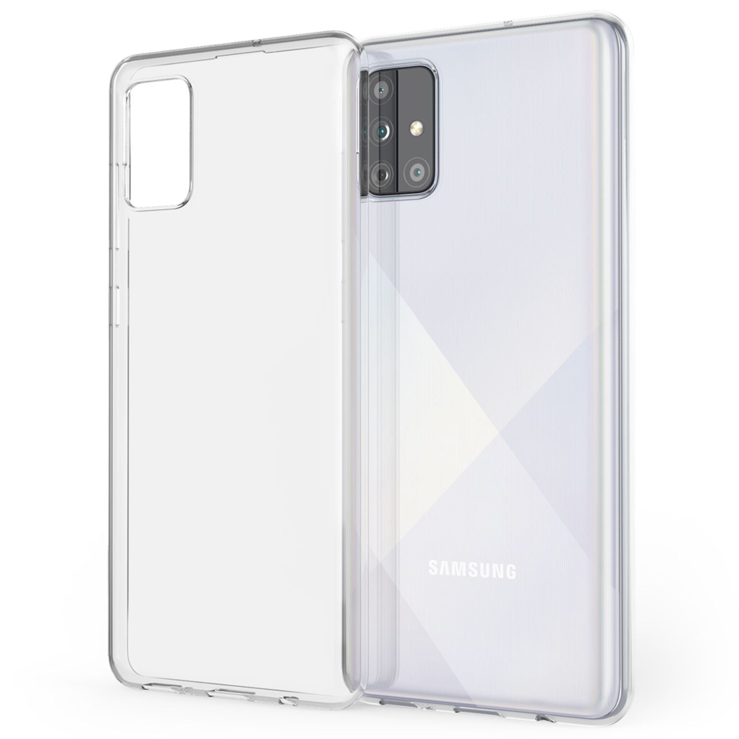 NALIA Handy Hülle für Samsung Galaxy A71, Durchsichtig Silikon Phone Case Cover Default Title NALIA Transparente Hülle