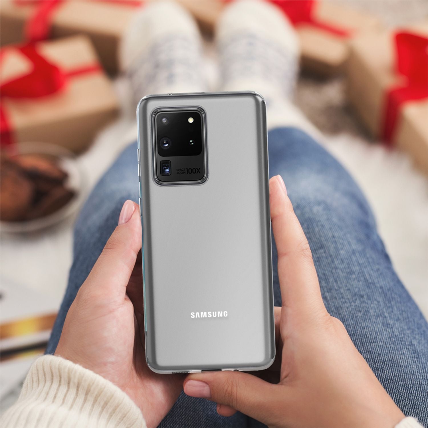 NALIA Handy Hülle für Samsung Galaxy S20 Ultra, Silikon Schutz Case Cover Tasche Default Title NALIA Transparente Hülle