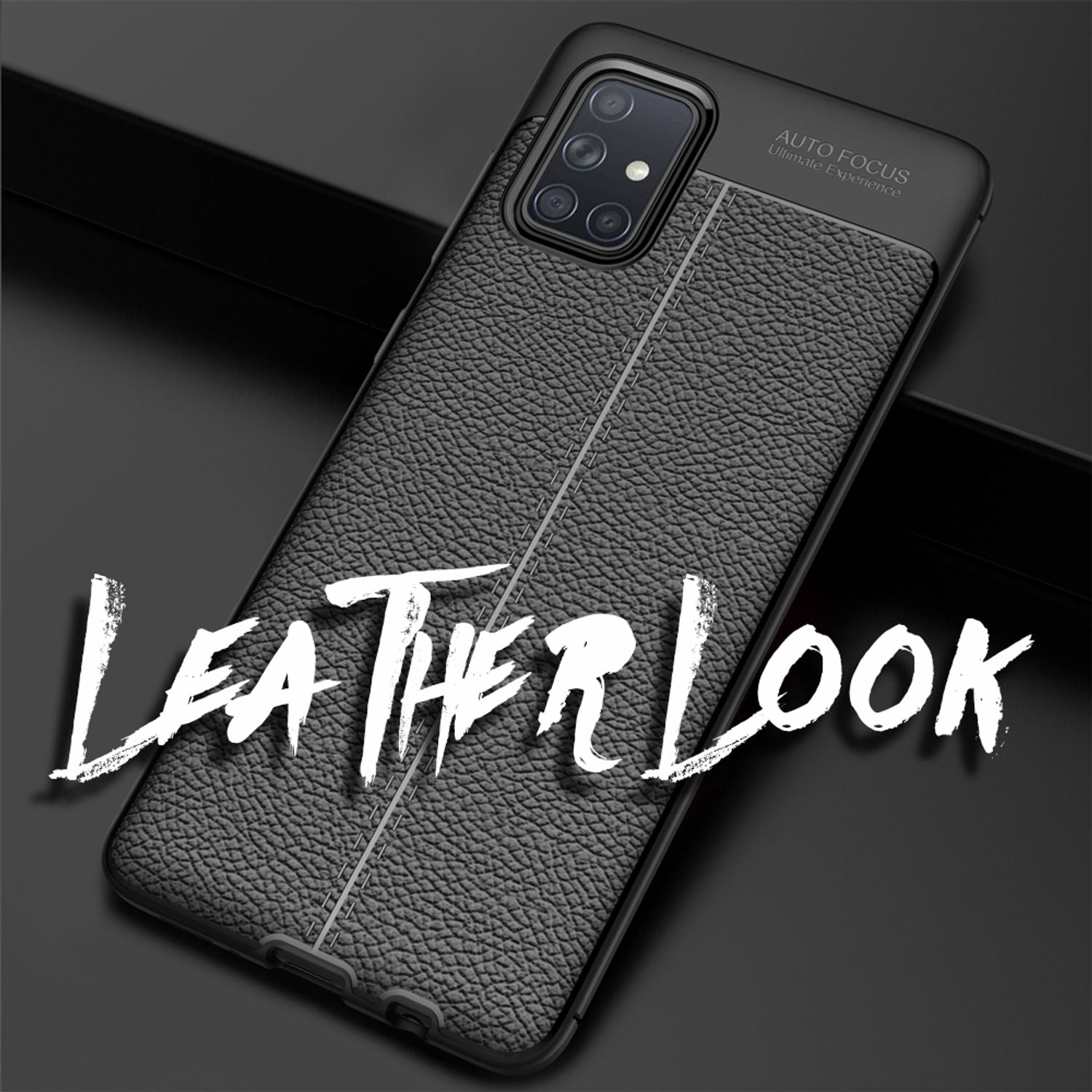 NALIA Design Case für Samsung Galaxy A51 Hülle, Leder Optik Stylische Handyhülle Default Title NALIA