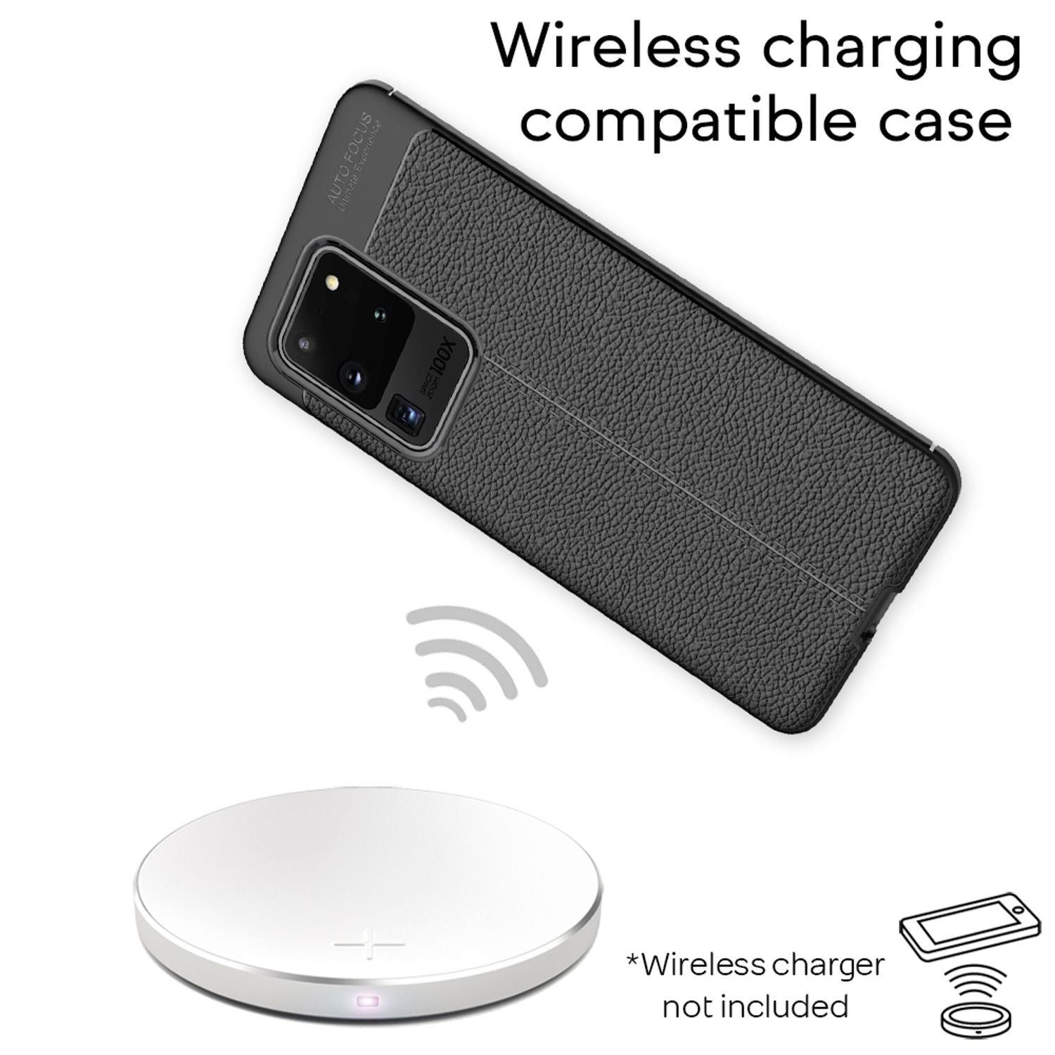 NALIA Handyhülle für Samsung Galaxy S20 Ultra, Leder Optik Handy Hülle Tasche Default Title NALIA Protective Hülle