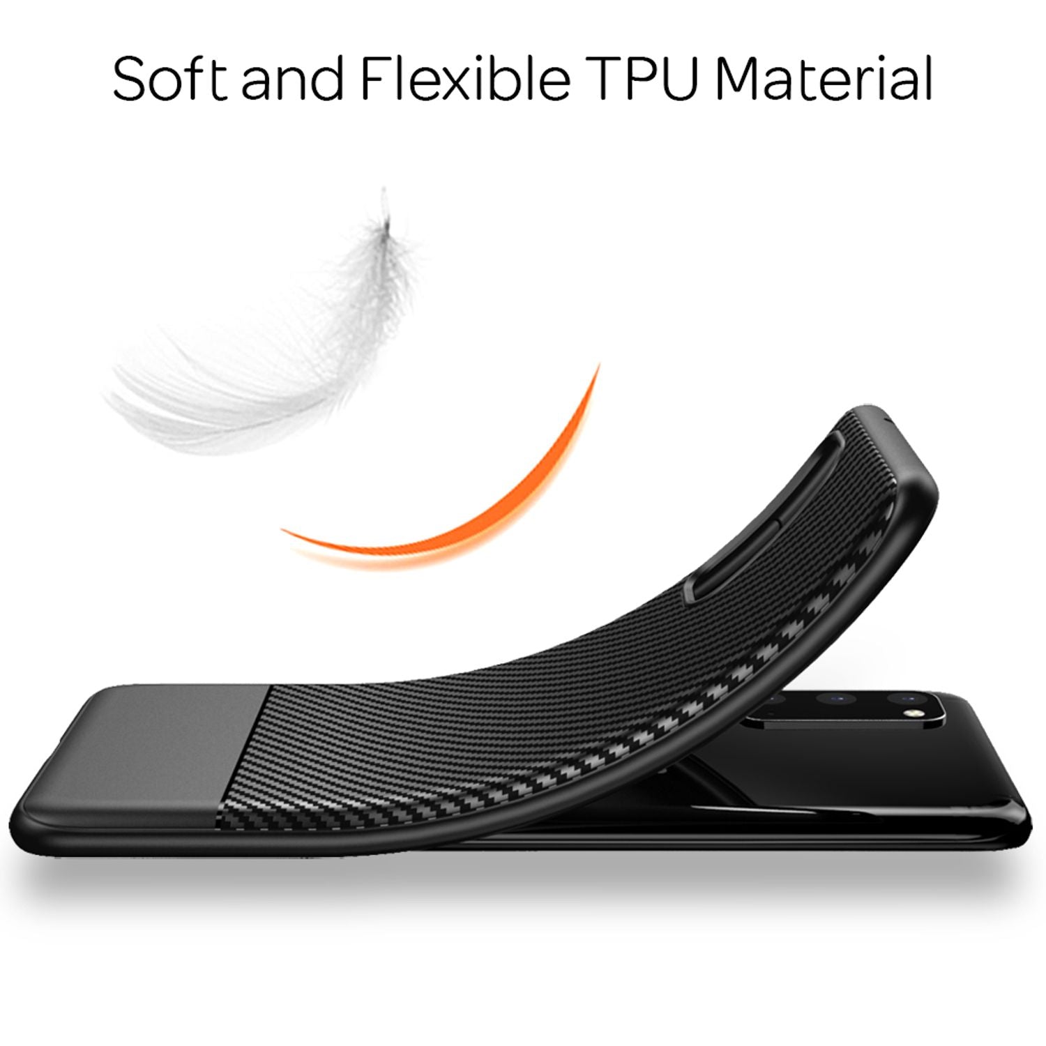 NALIA Carbon Case für Samsung Galaxy S20, Silikon Handy Hülle TPU Schutz Cover Default Title NALIA Protective Hülle