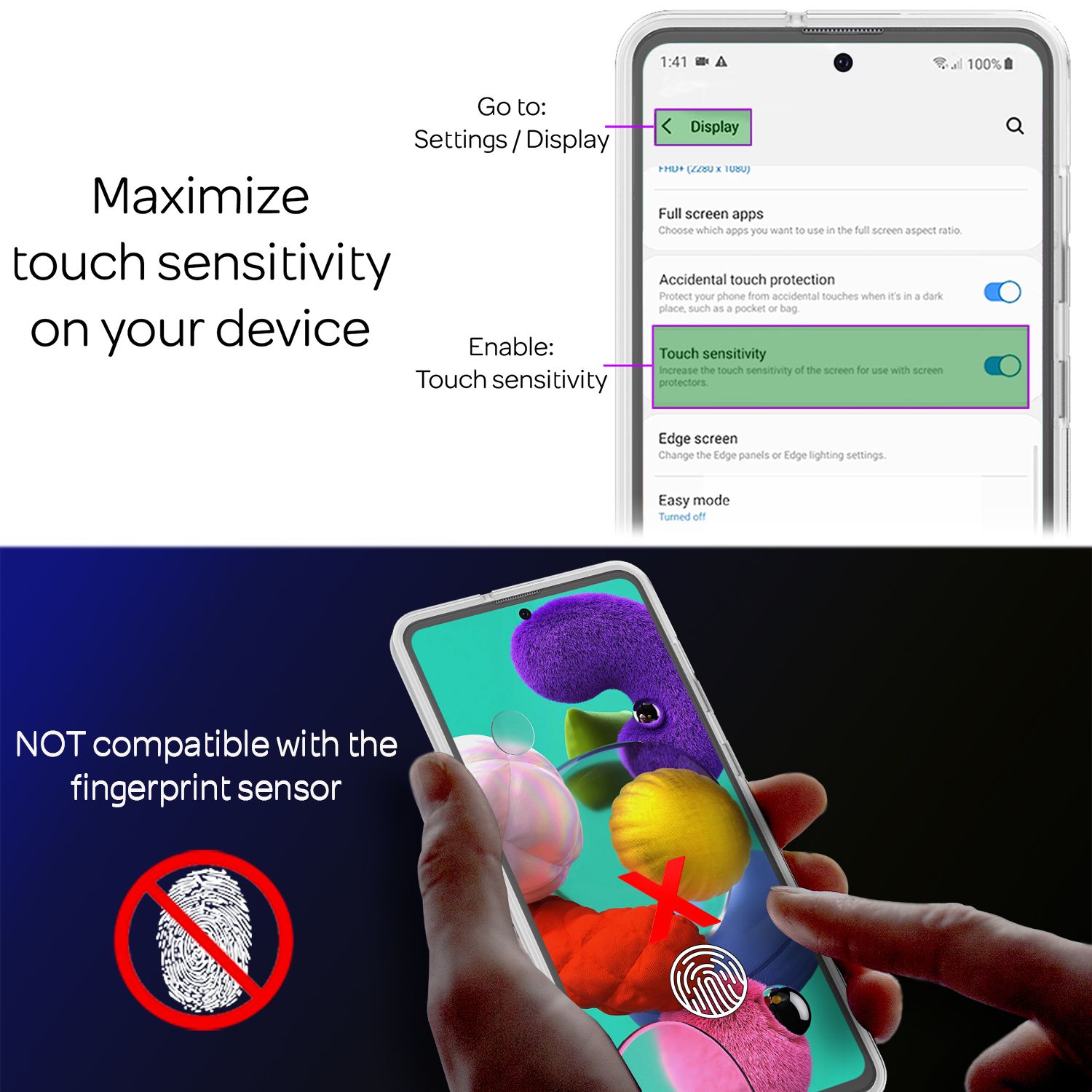 NALIA 360 Grad Handy Hülle für Samsung Galaxy A51, Full Cover Case Rundum Bumper Default Title NALIA Transparente Hülle