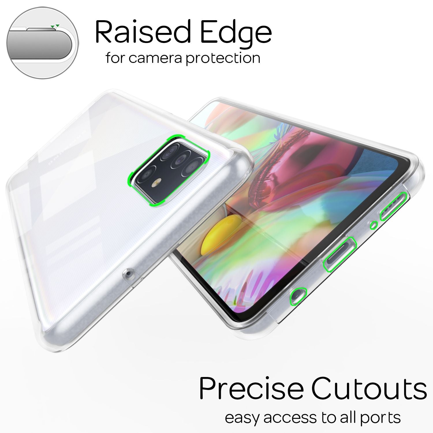 NALIA 360 Grad Handy Hülle für Samsung Galaxy A71, Full Cover Rundum Bumper Case Default Title NALIA Transparente Hülle