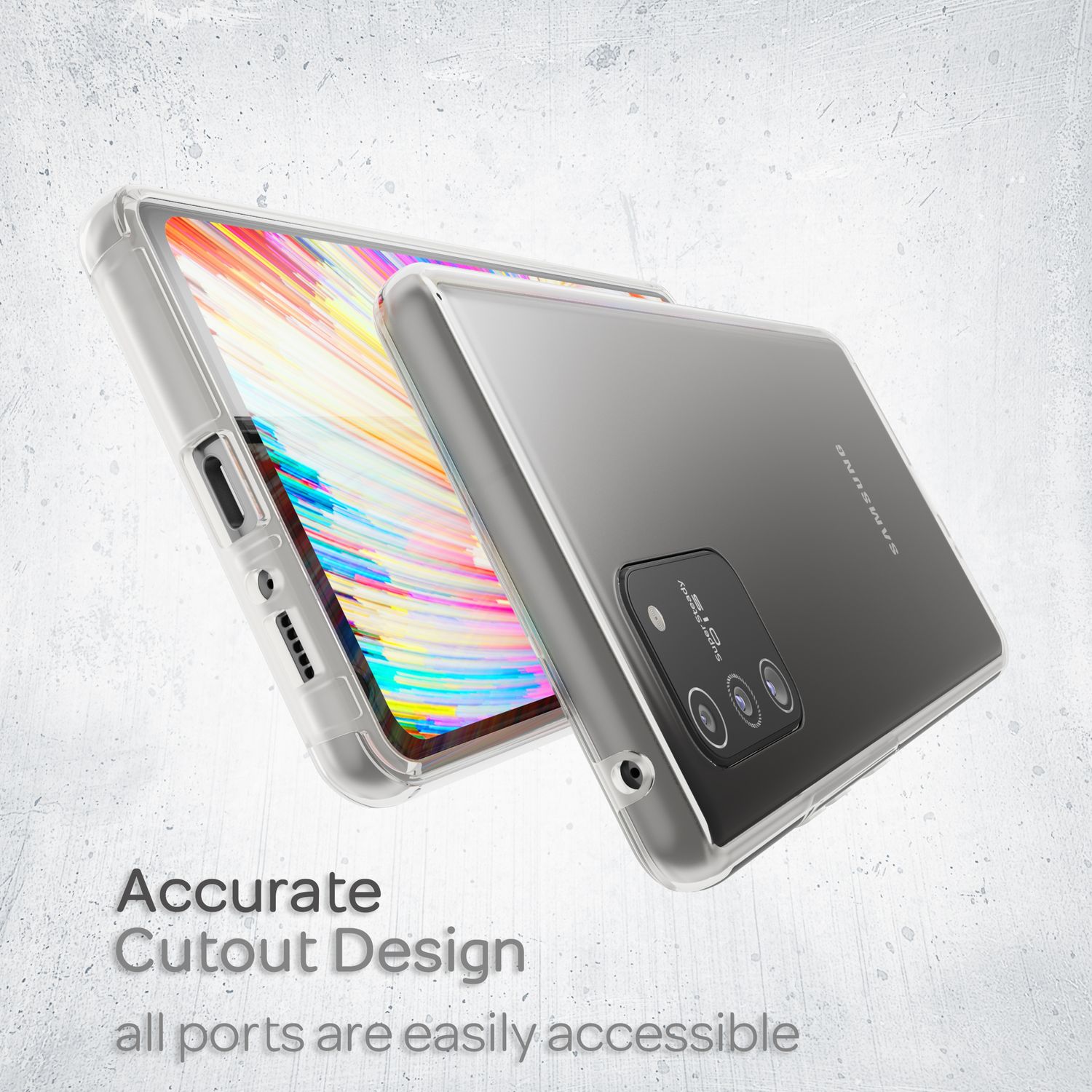 NALIA 360 Grad Handy Hülle kompatibel mit Samsung Galaxy S10 Lite, Full Cover Default Title NALIA Transparente Hülle