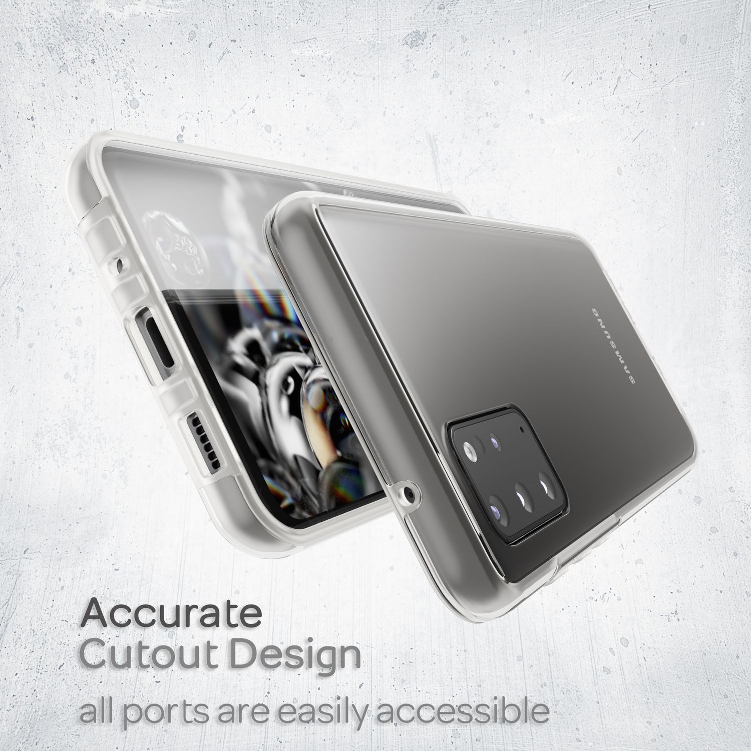 NALIA 360 Grad Handy Hülle für Samsung Galaxy S20 Plus, Full Cover Case Bumper Default Title NALIA Transparente Hülle