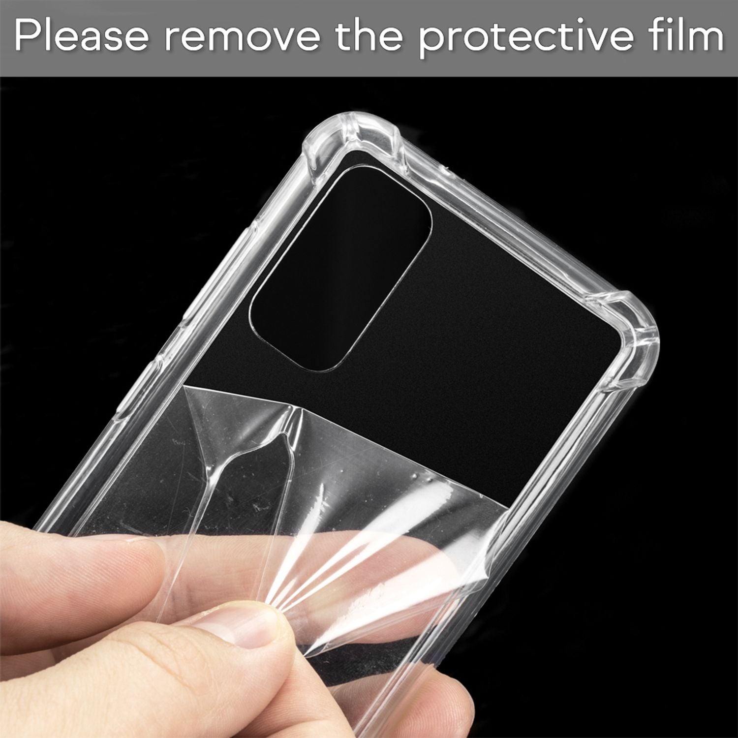 NALIA Handy Hülle mit Kette für Samsung Galaxy S20 Plus, Soft Kordel Cover Etui Weiß NALIA Transparente Hülle