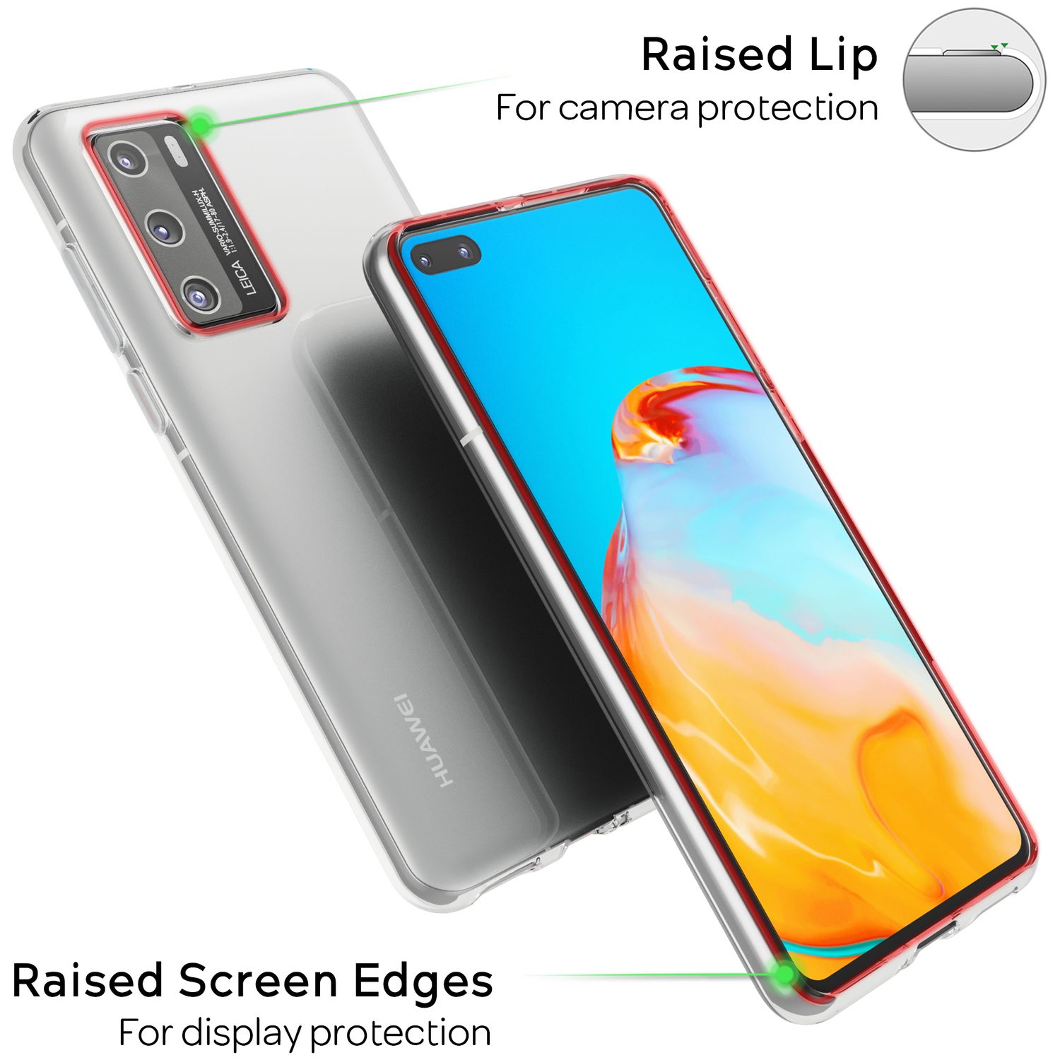 NALIA Handyhülle für Huawei P40 Hülle, Dünne Silikon Schutzhülle Phone Case Soft Default Title NALIA Transparente Hülle