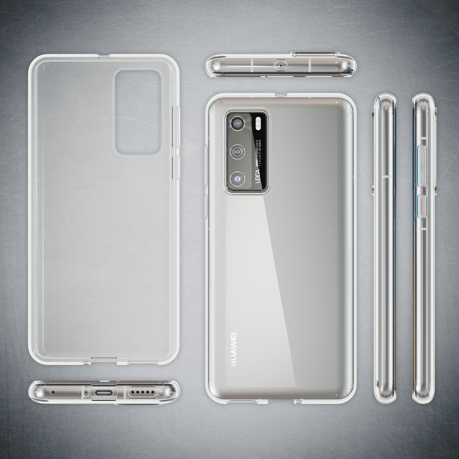 NALIA Handyhülle für Huawei P40 Hülle, Dünne Silikon Schutzhülle Phone Case Soft Default Title NALIA Transparente Hülle