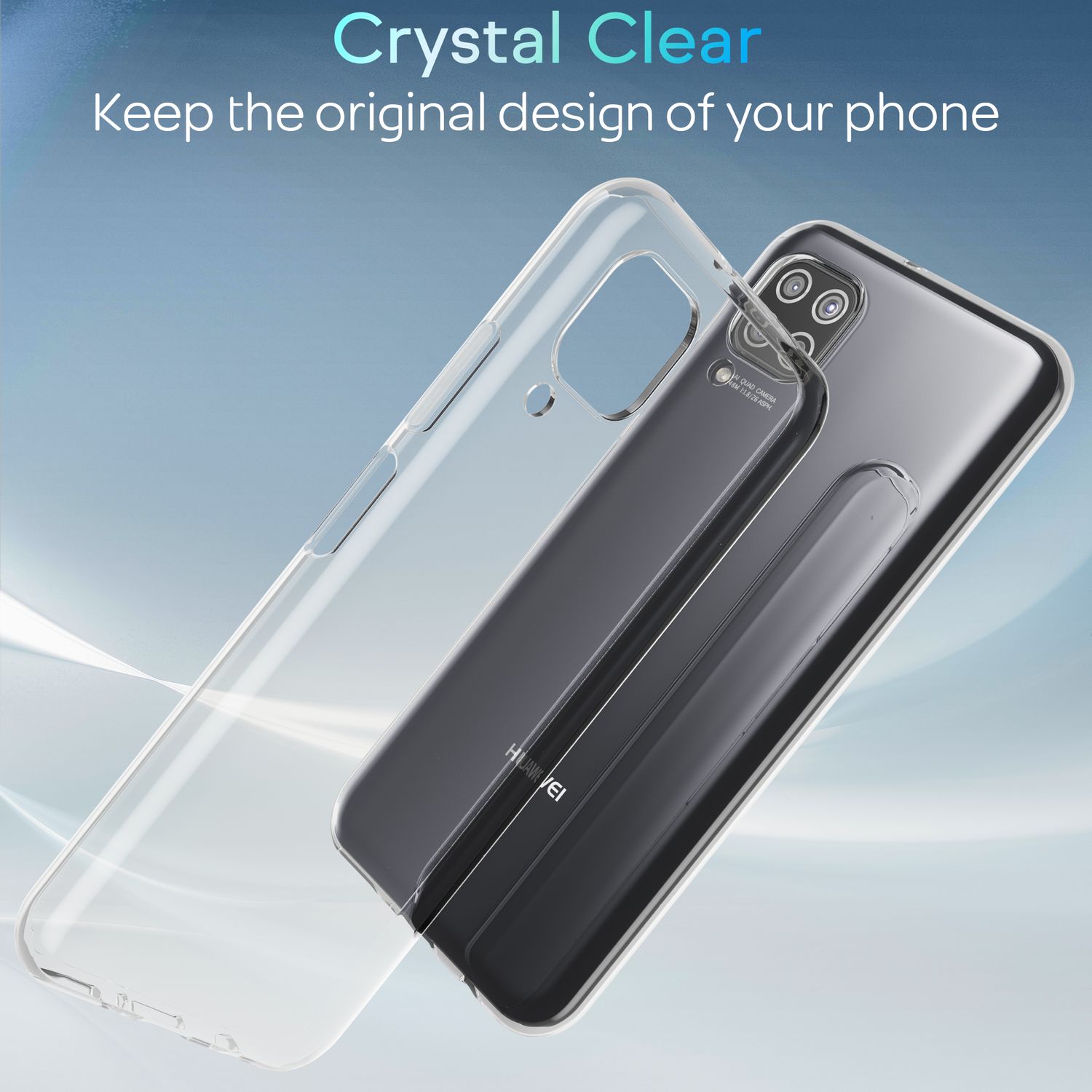 NALIA Handy Hülle für Huawei P40 Lite, Slim Case Schutz Cover Tasche Bumper Etui