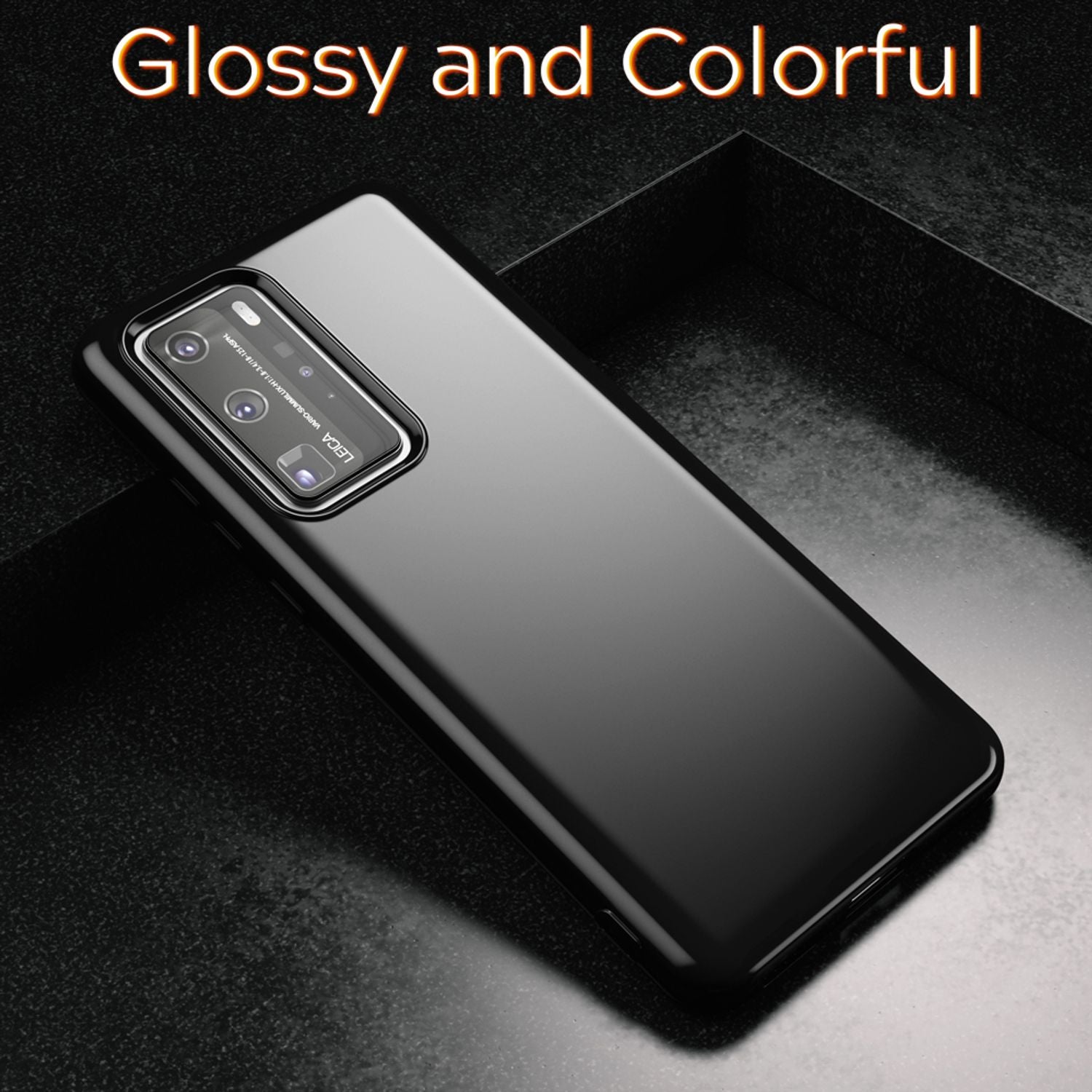 NALIA Handy Hülle für Huawei P40 Pro, Slim Case Silikon Schutzhülle Cover Bumper Schwarz NALIA