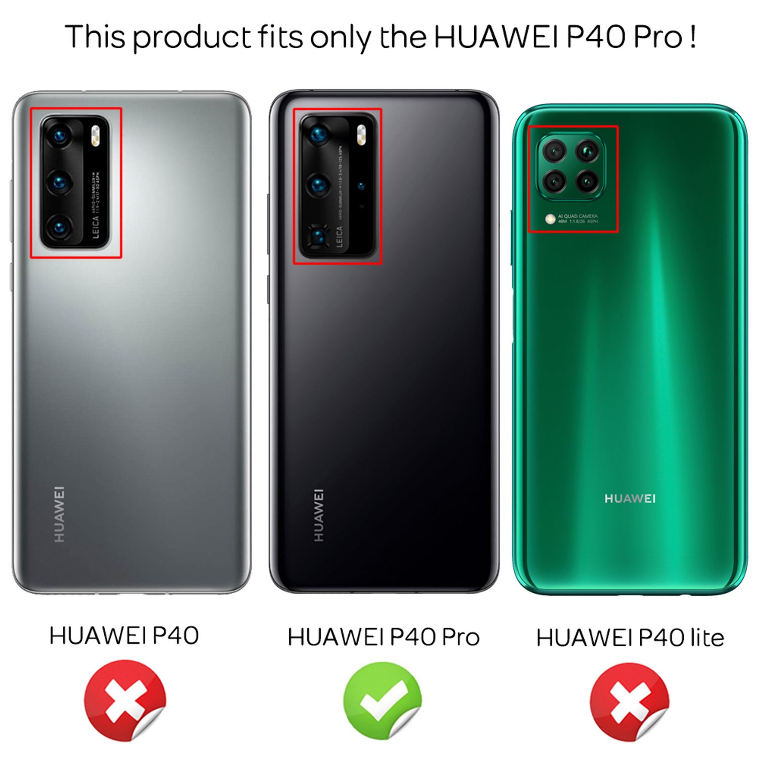 NALIA Glitzer Silikonhülle Huawei P40 Pro Case funkelnd Bling Grip stoßfest Schwarz NALIA Protective Hülle