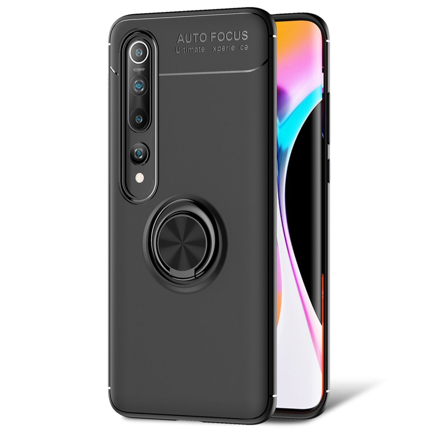 NALIA Ring Hülle für Xiaomi Mi 10 / Mi 10 Pro, Handy Case Schutz Cover Bumper
