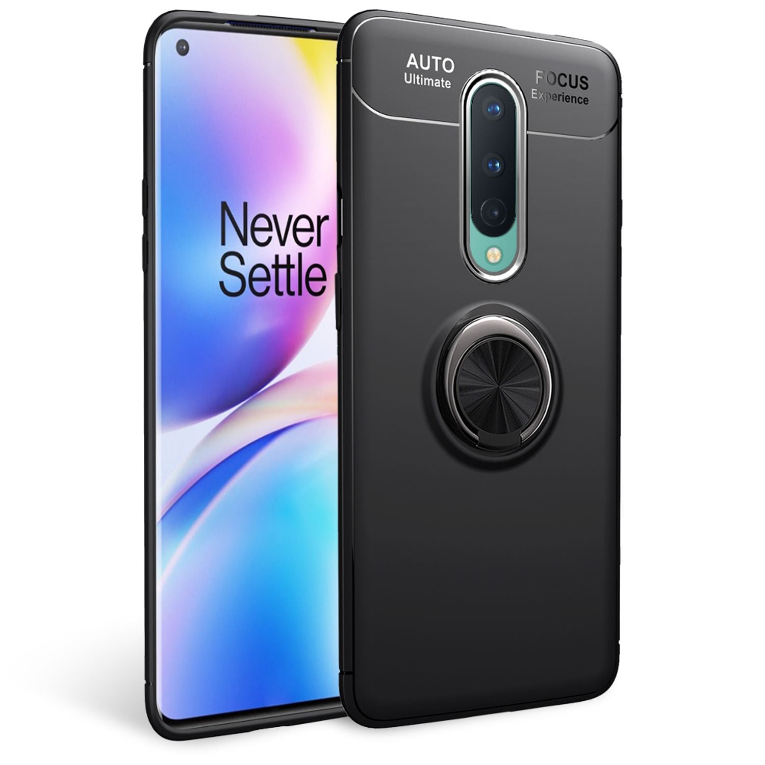 NALIA Ring Hülle für OnePlus 8, Handy Case Schutz Cover Bumper für KFZ-Halterung Default Title NALIA Protective Hülle