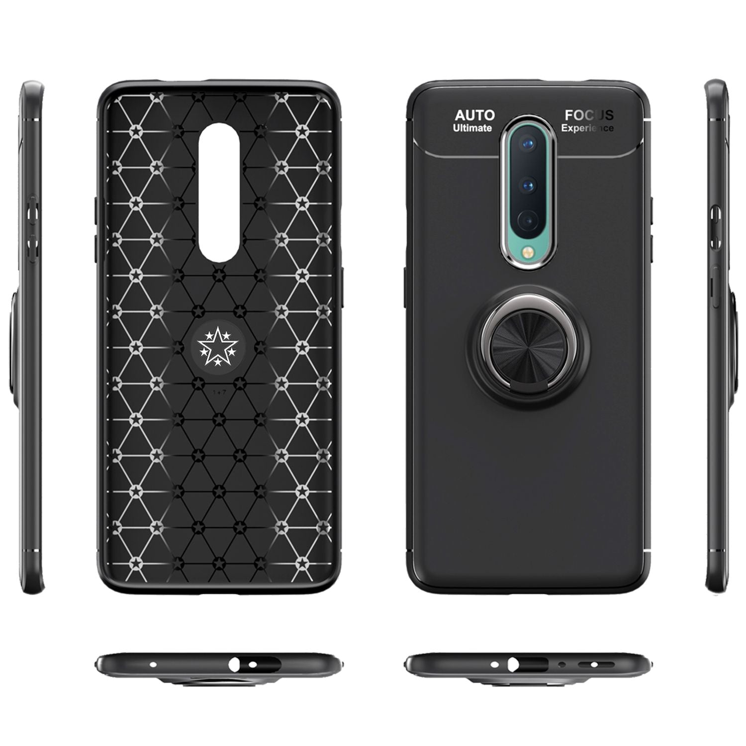 NALIA Ring Hülle für OnePlus 8, Handy Case Schutz Cover Bumper für KFZ-Halterung Default Title NALIA Protective Hülle