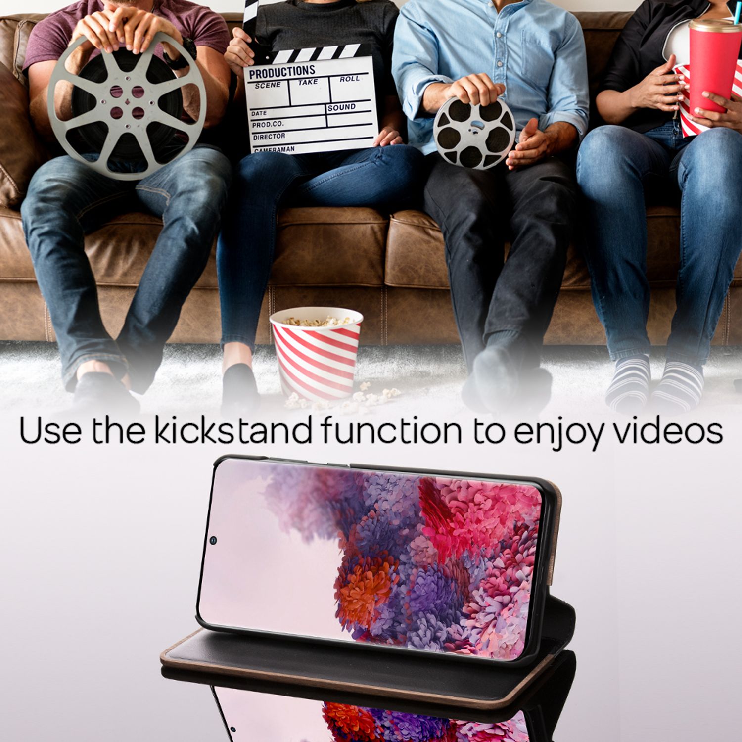 NALIA Echt Holz Flip Case für Samsung Galaxy S20, Wood Etui Handy Hülle Cover Default Title NALIA Protective Hülle