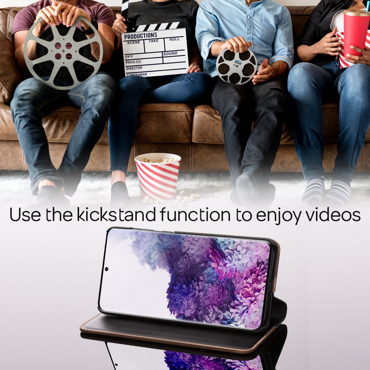 NALIA Echt Holz Flip Case für Samsung Galaxy S20 Plus, Wood Cover Handy Hülle Default Title NALIA Protective Hülle