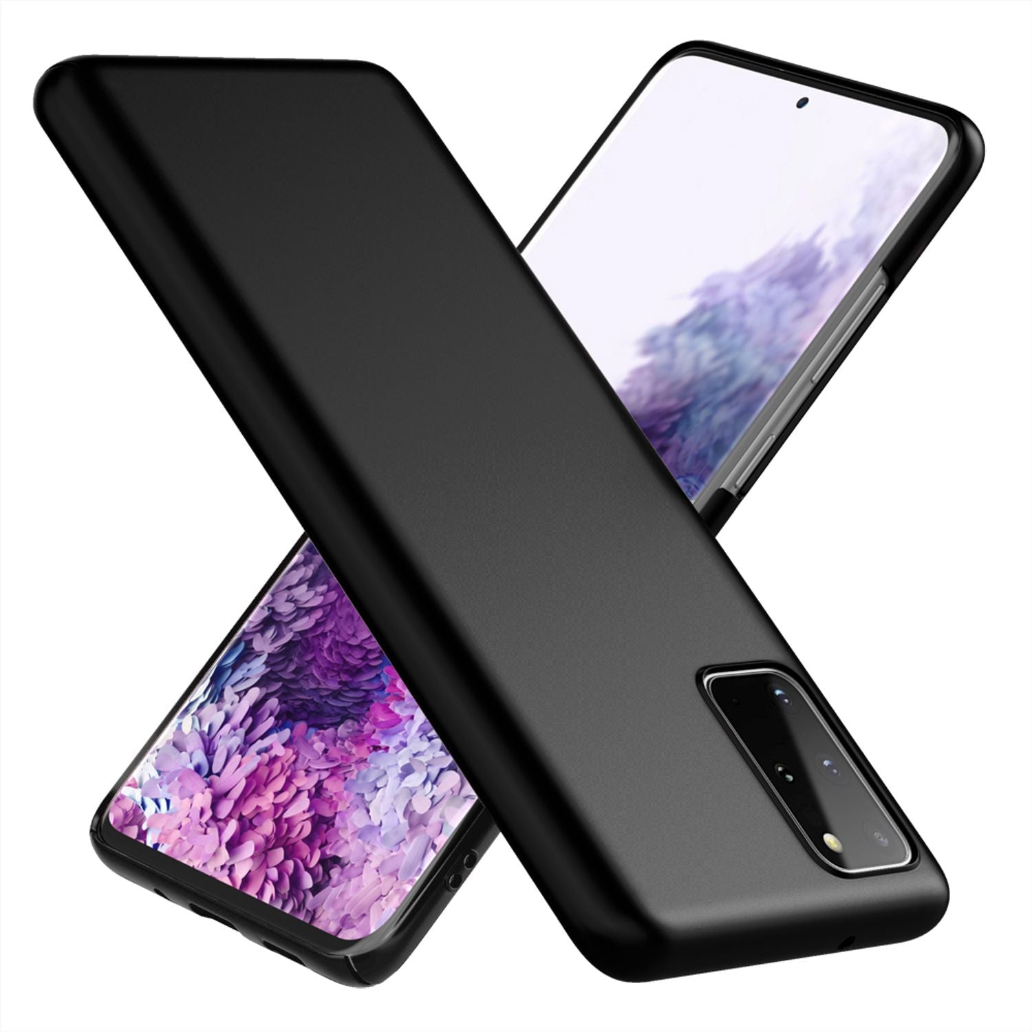 NALIA Hard Case für Samsung Galaxy S20 Plus, Dünne Handy Hülle Cover Bumper Etui Schwarz NALIA SlimFit Hülle