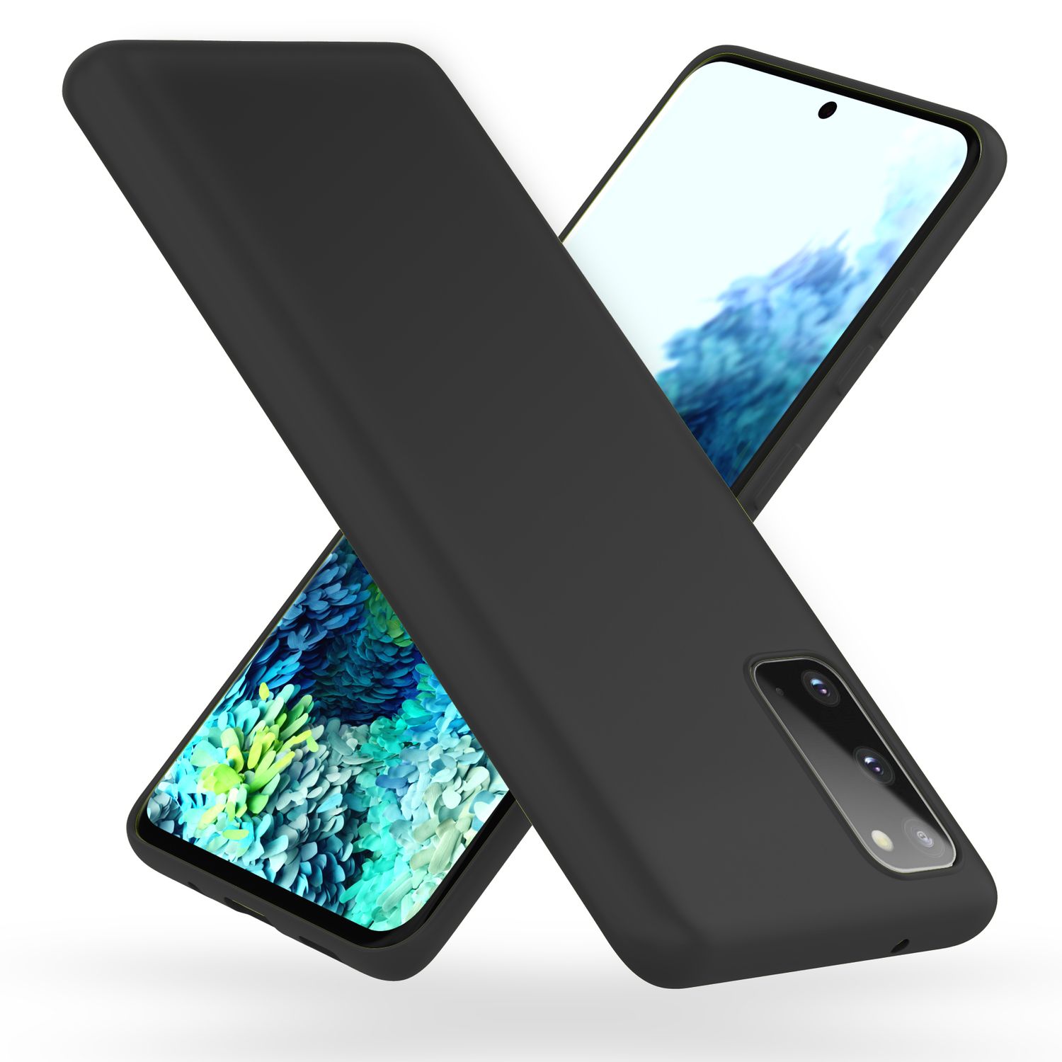 NALIA Neon Handy Hülle für Samsung Galaxy S20, Silikon Case Cover Bumper Etui