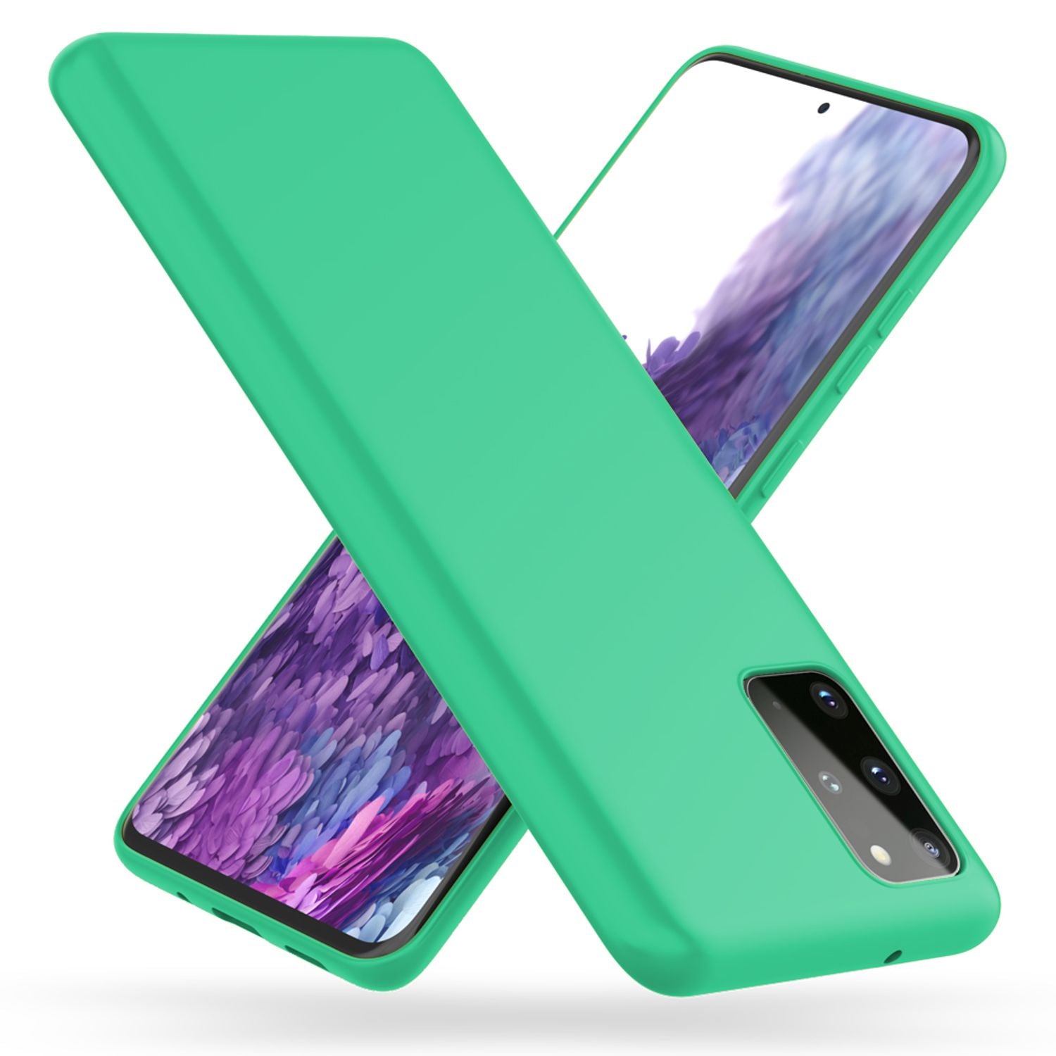 NALIA Neon Handy Hülle für Samsung Galaxy S20 Plus, Silikon Case Phone Cover Grün NALIA Protective Hülle