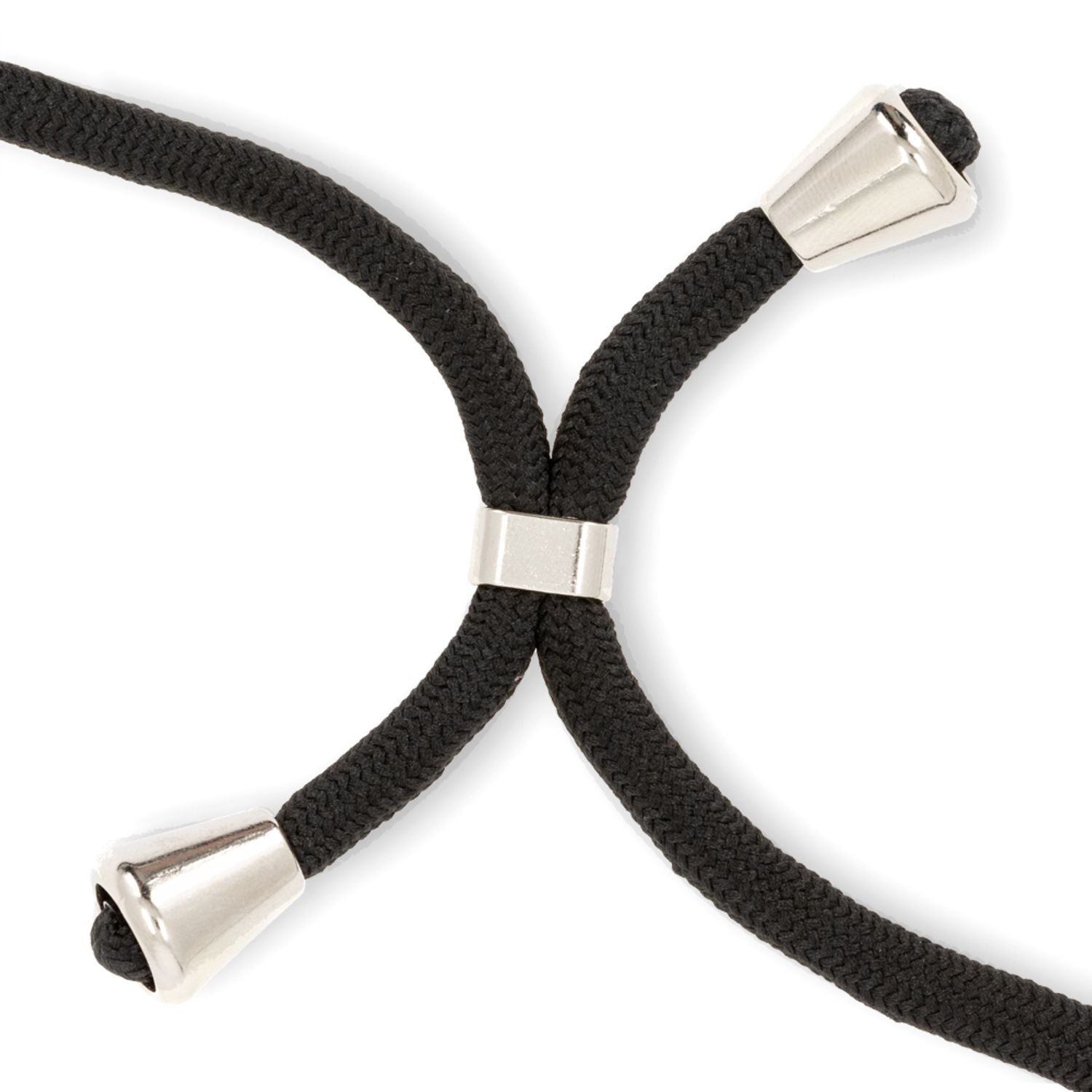 NALIA Handy Hülle mit Kette für Huawei P40 lite, Slim Necklace Hard Case Cover Schwarz NALIA Transparente Hülle