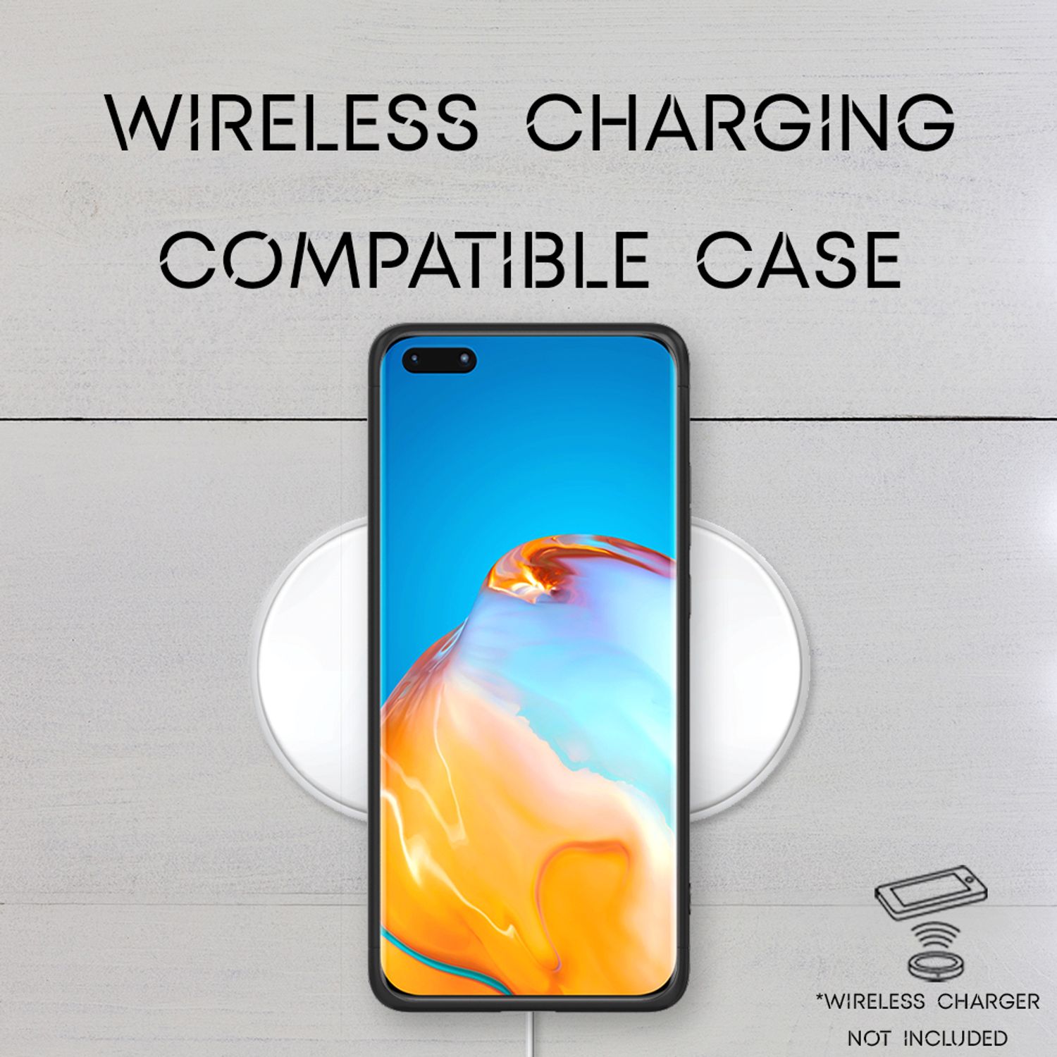 NALIA 360 Grad Handy Hülle für Huawei P40 Pro, Hard Case Cover & 2 Schutz Folien NALIA