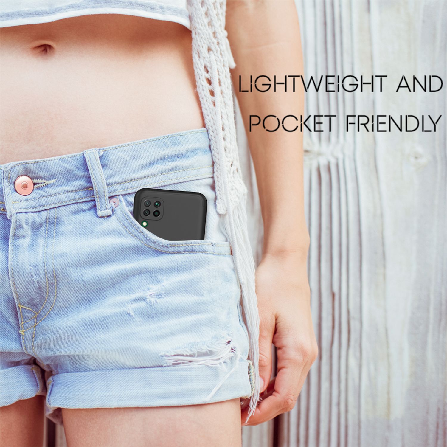 NALIA 360 Grad Handy Hülle für Huawei P40 lite, Full Cover Case Bumper & Glas Schwarz NALIA