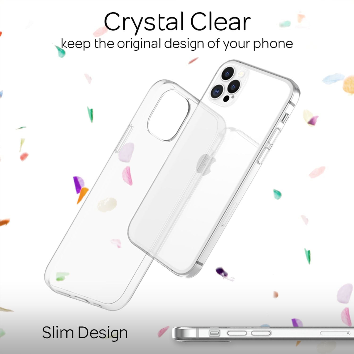 NALIA Handy Hülle für iPhone 12 Pro Max, Slim Case Cover Schutz Tasche Etui Klar Default Title NALIA Transparente Hülle