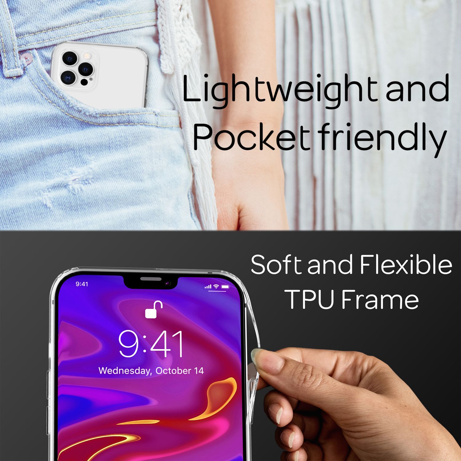 NALIA Handy Hülle für iPhone 12 Pro Max, Hard Cover & Silikon Bumper Schutz Case