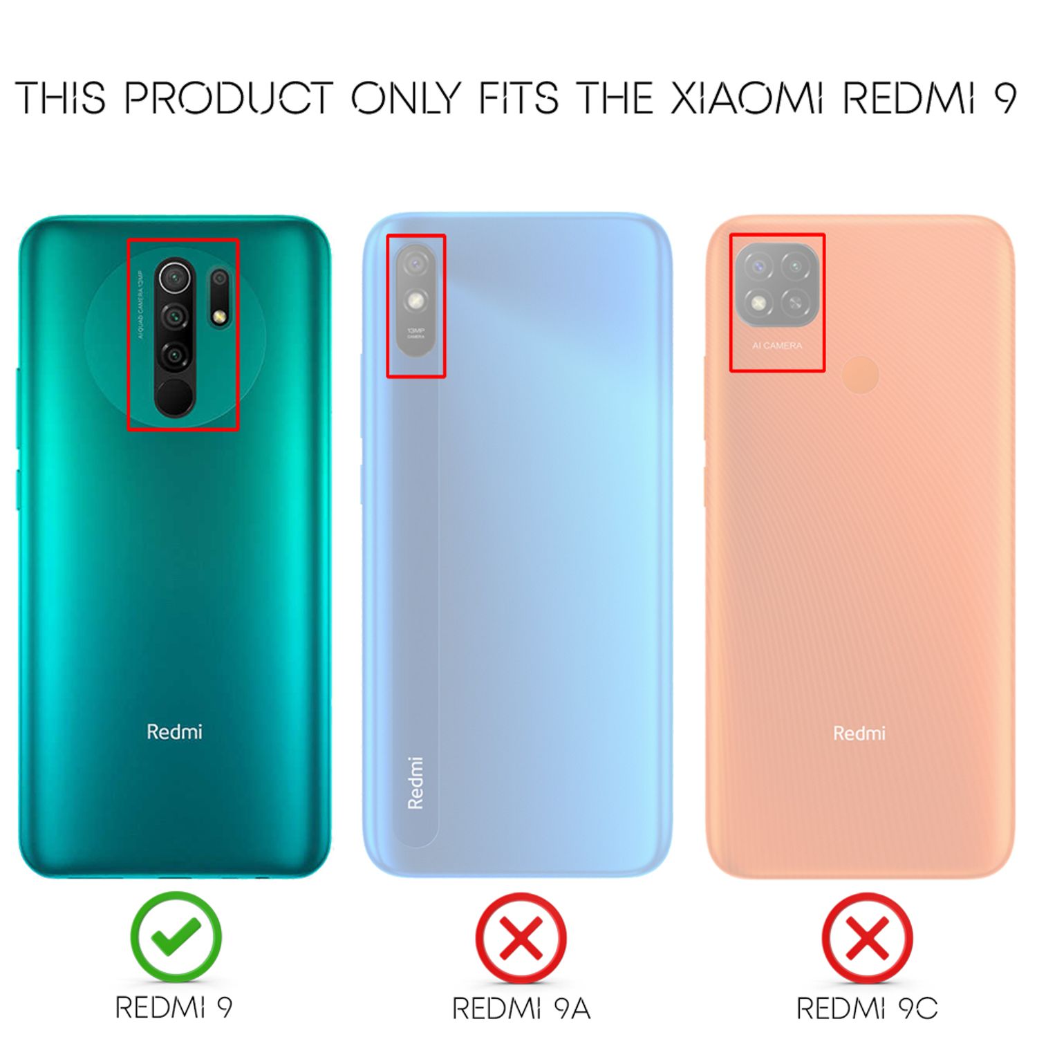NALIA Handy Hülle für Xiaomi Redmi 9, Carbon Look Silikon Schutz Case Cover TPU Default Title NALIA Protective Hülle